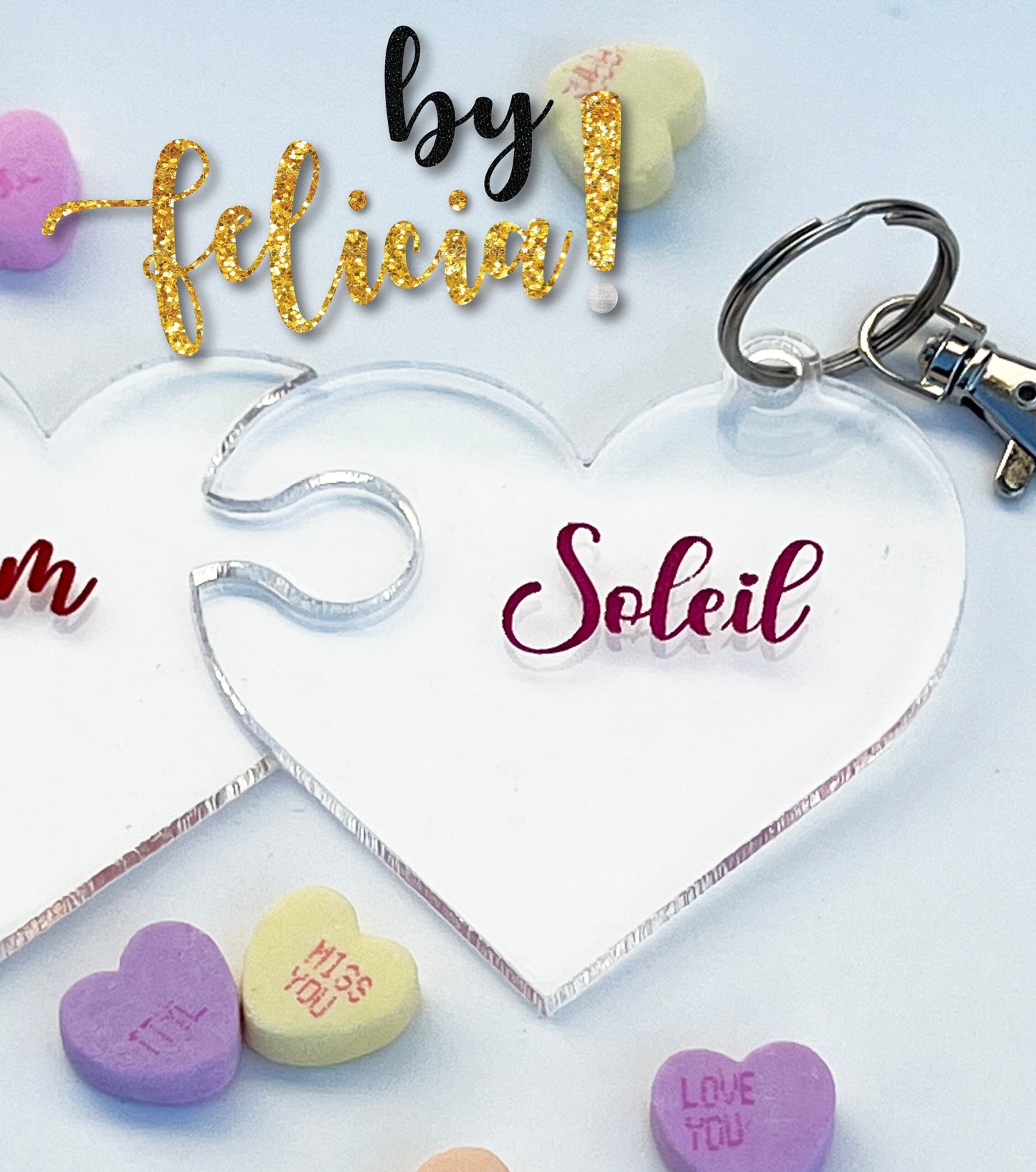 Valentine keychain | Valentine's gifts | Heart Keychain | Love gifts for her | Gifts for mom | Mother's day gifts | Gifts for grandma
