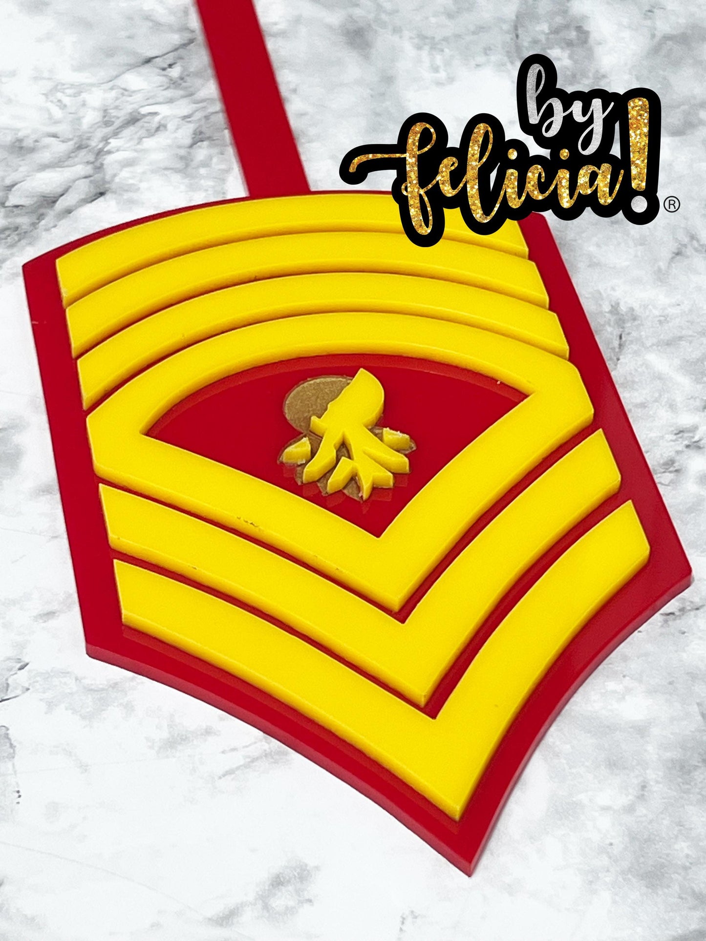 Marine Corps rank Cake Topper | USMC Cake Topper | Marine Corps Birthday | Marines Party Supplies | Marine Corps Ball | USMC License #286-23