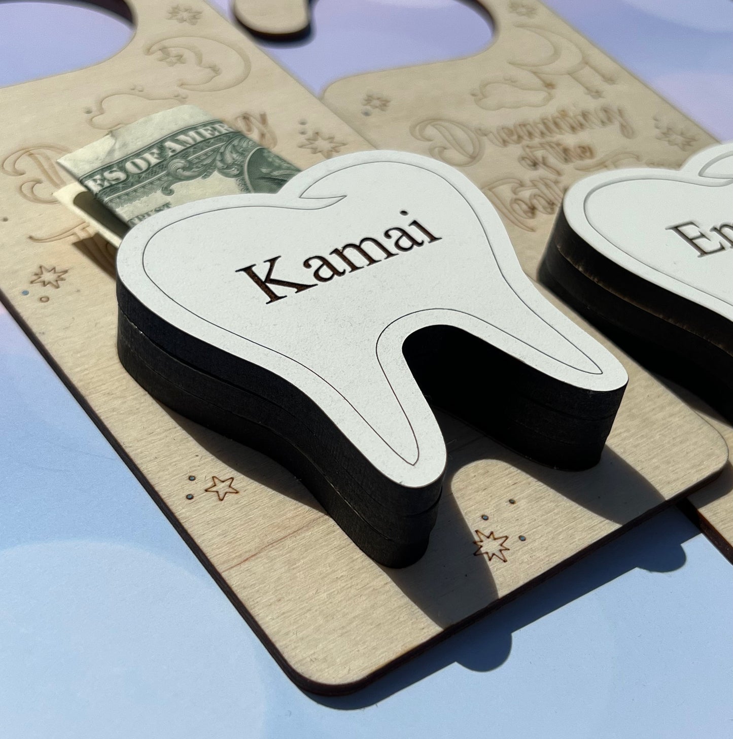 Tooth Fairy Door Hanger | Tooth Fairy Door Hanger With Money Holder | Personalized Tooth Fairy box | Tooth Fairy pouch | tooth fairy