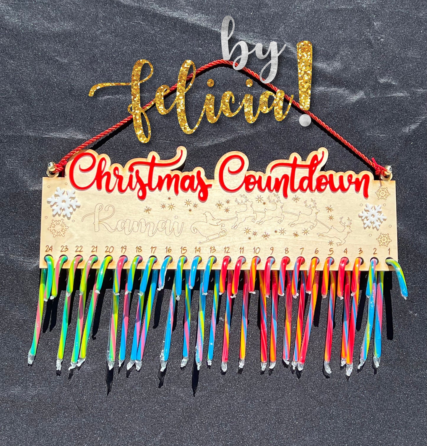 Candy Cane Christmas Countdown | Advent Calendar | Advent Calendar for Kids | Christmas Countdown Calendar | Christmas Countdown Candy Cane