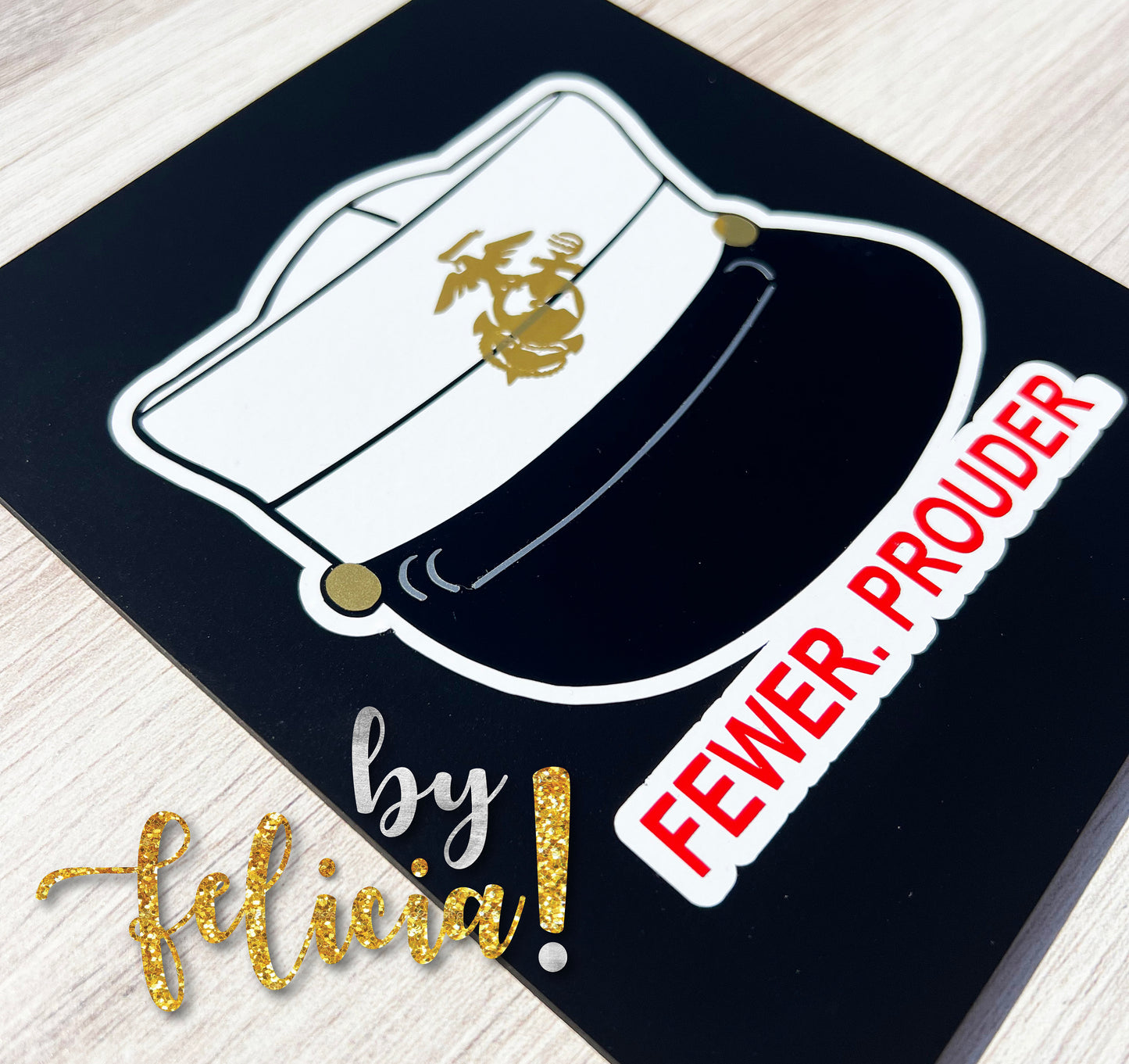 Marine Corps Decal | USMC Decal | Women Marines | Marine Corps Gifts | Female Marine Bucket Cover | USMC License #286-23