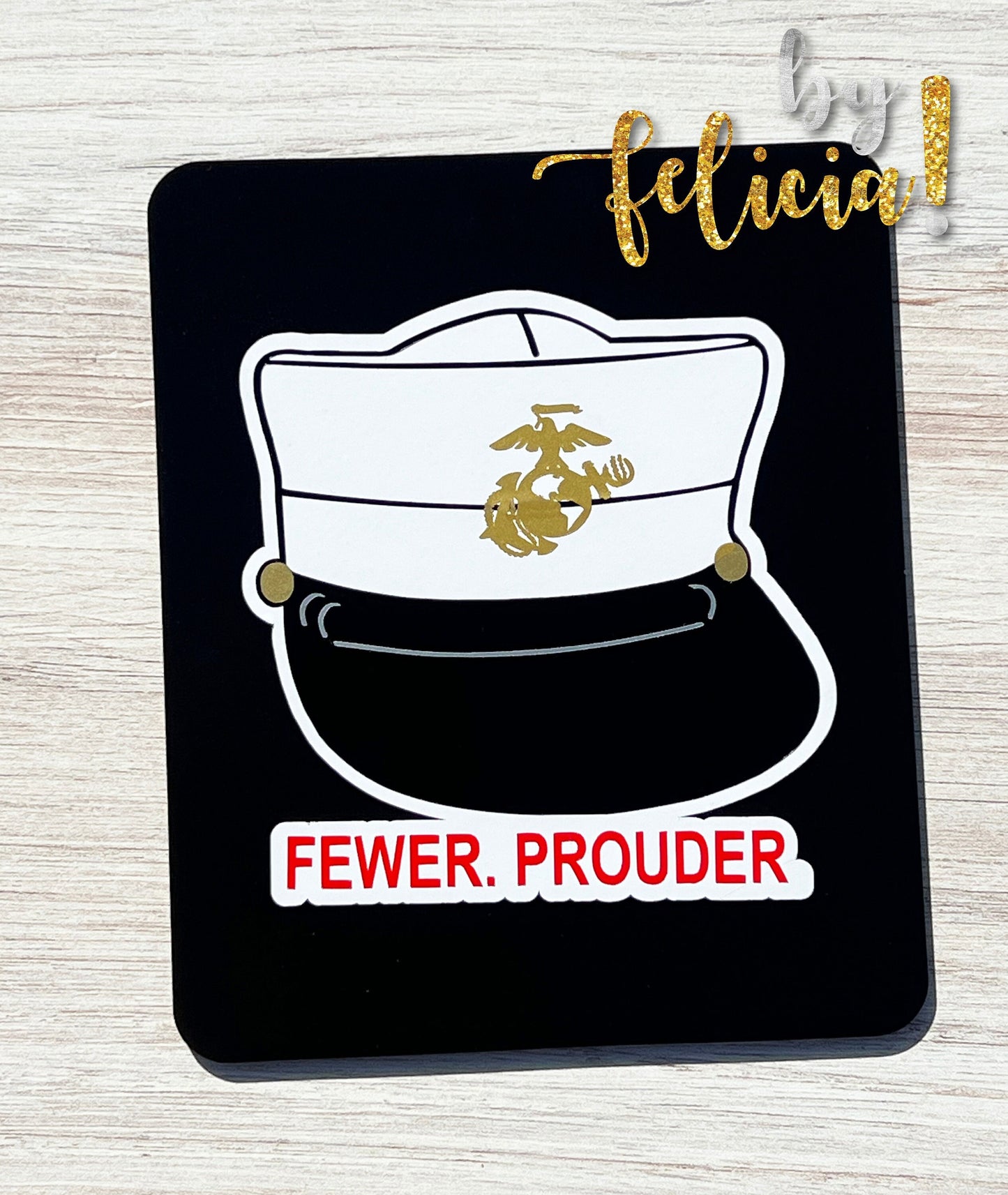 Marine Corps Decal | USMC Decal | Women Marines | Marine Corps Gifts | Female Marine Bucket Cover | USMC License #286-23