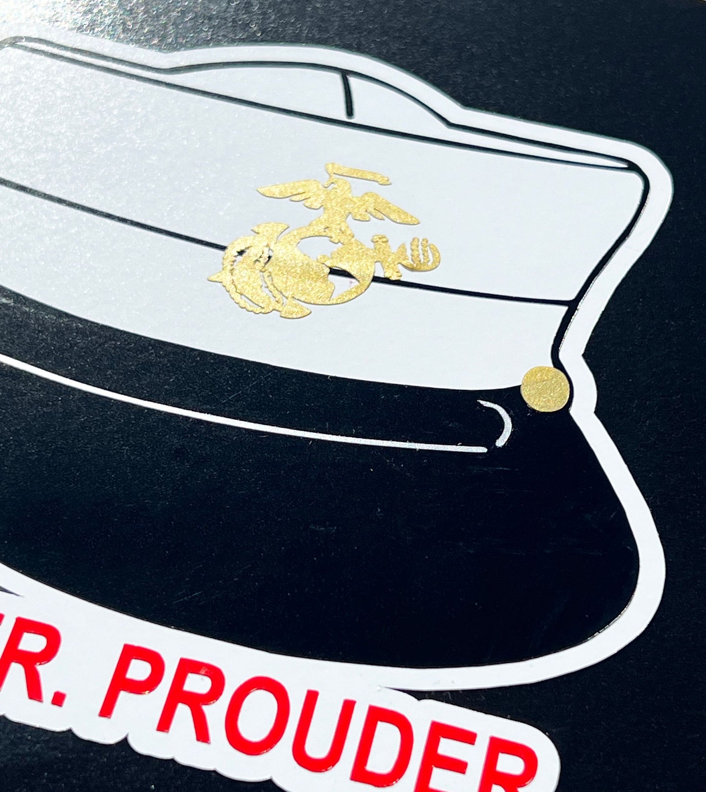 Marine Corps Decal | USMC Decal | Women Marines | Marine Corps Gifts | Female Marine Bucket Cover | USMC License #286-23