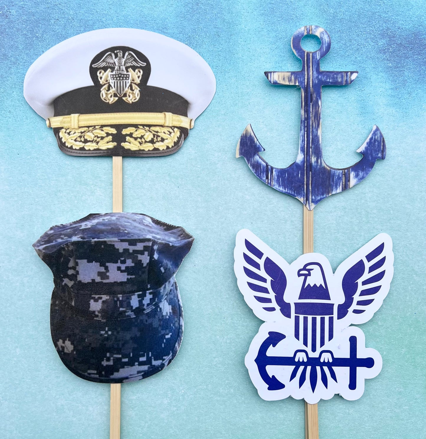 Navy Party Decorations, Navy Boot Camp Graduation, Navy Centerpiece, Navy Party, Navy Graduation, Navy Party Decor