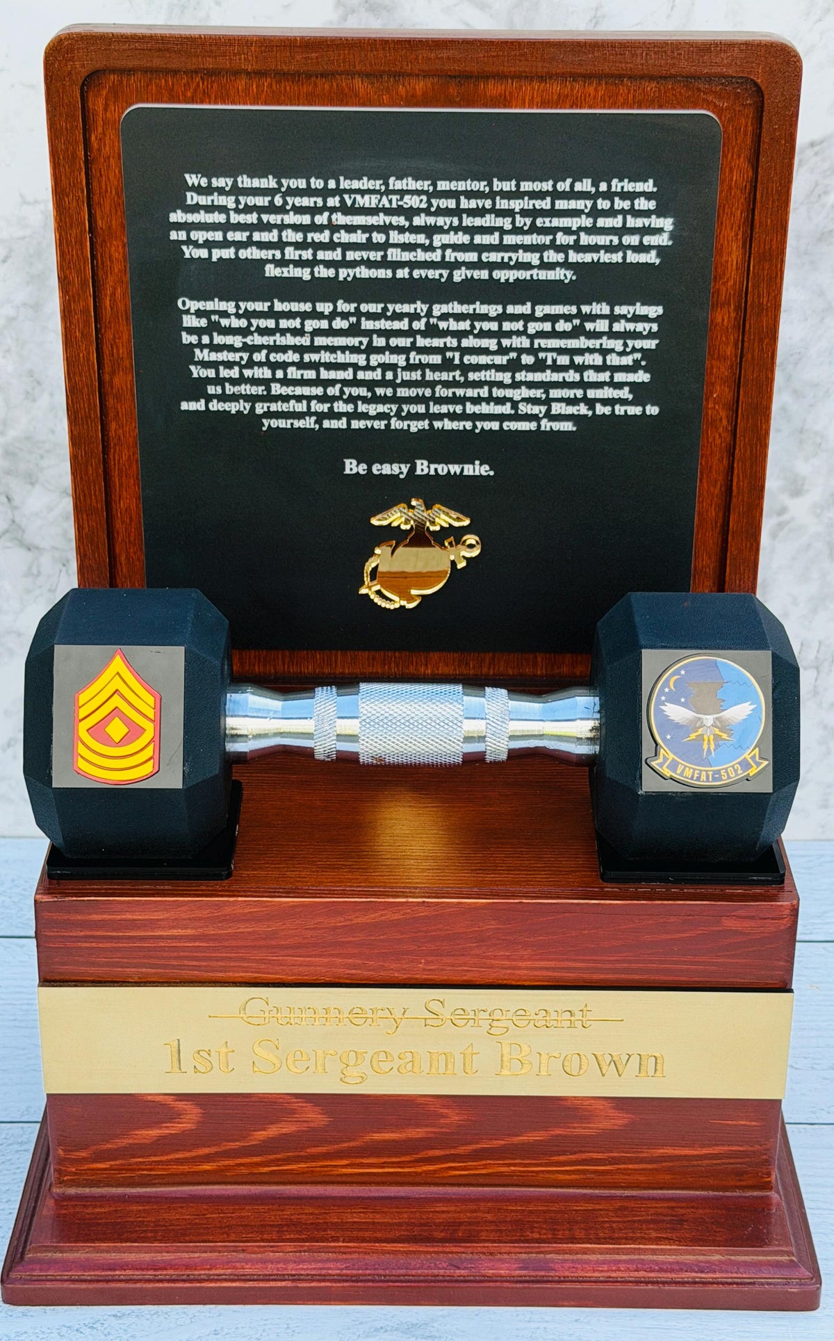 Marine corps plaques, Marine Corps retirement gift,  marine corps gift, USMC plaque, Marine retirement, Marine retired, USMC License #286-23