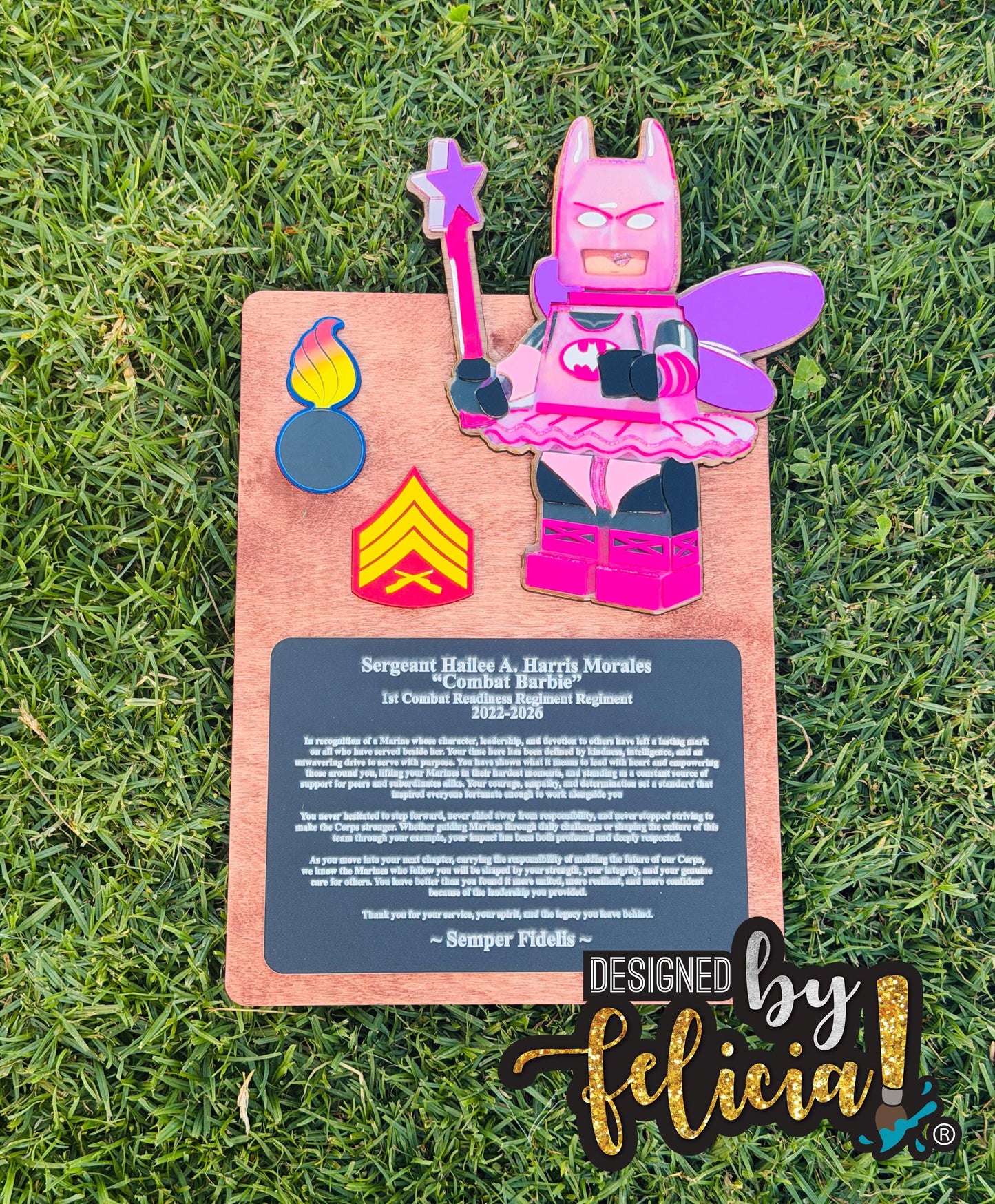 Custom Plaque Order
