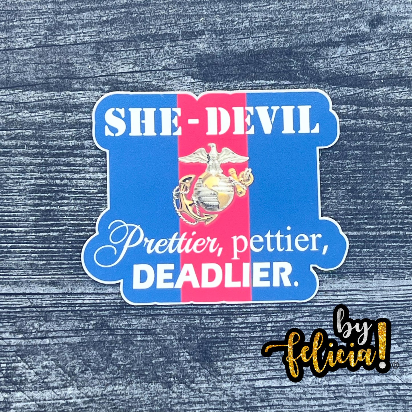 Female Marine Vinyl Sticker: USMC Veteran Decal