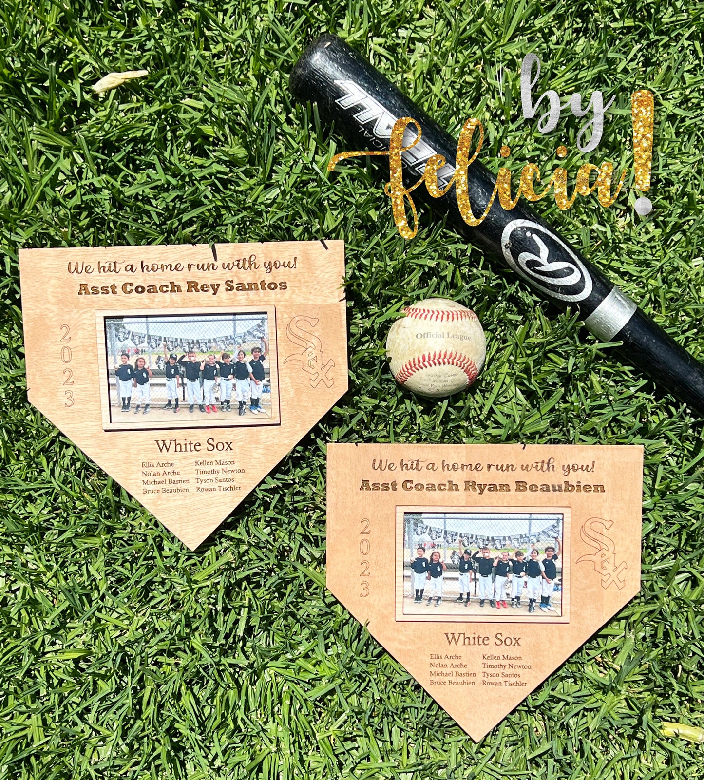 Personalized Baseball Coach Gift: Engraved Photo Frame