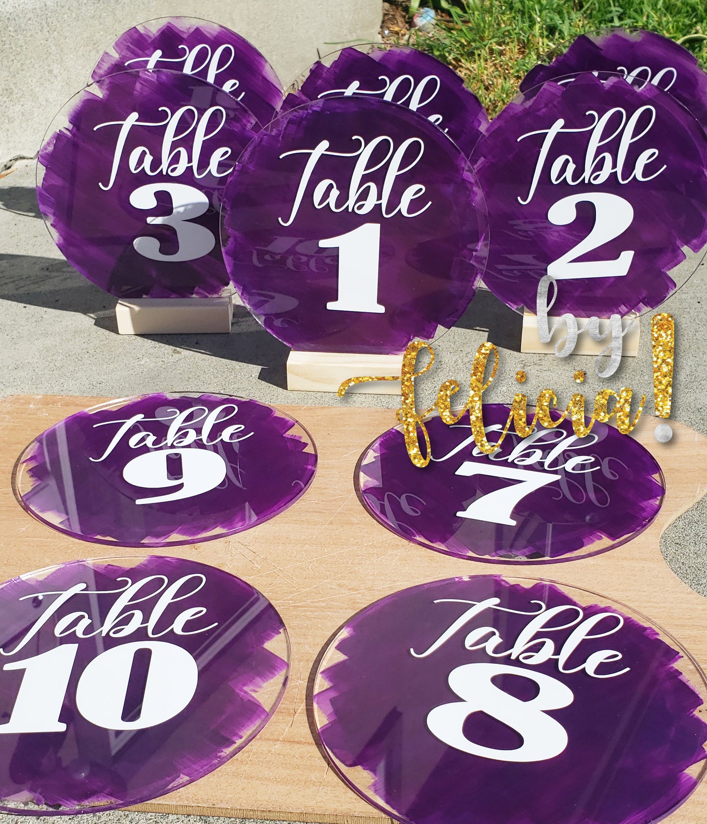 Wedding Table Numbers - One-of-a-Kind Table Numbers