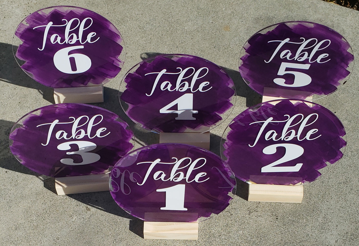 Wedding Table Numbers - One-of-a-Kind Table Numbers