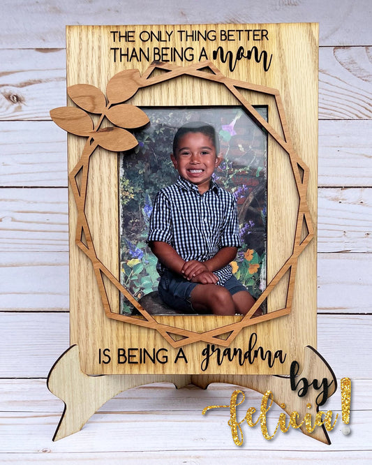 Custom Photo Frame, Custom photo gifts, Grandma photo frame, Gifts for Grandma, Gifts from Grandkids, Personalized Custom Engraved frame