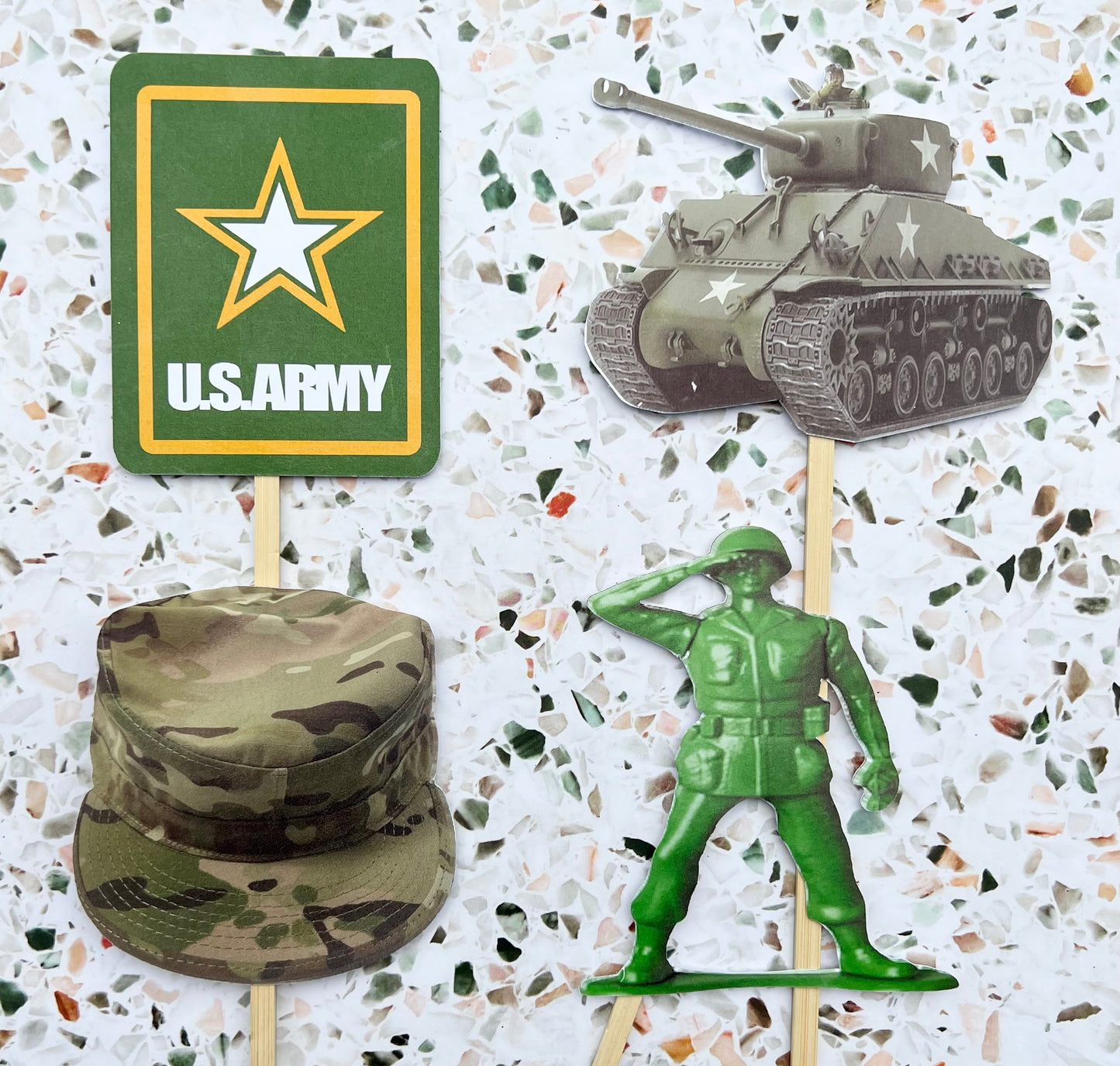 Army Party Decorations, Army Boot Camp Graduation, Army Party Supplies, Army Centerpiece, Army