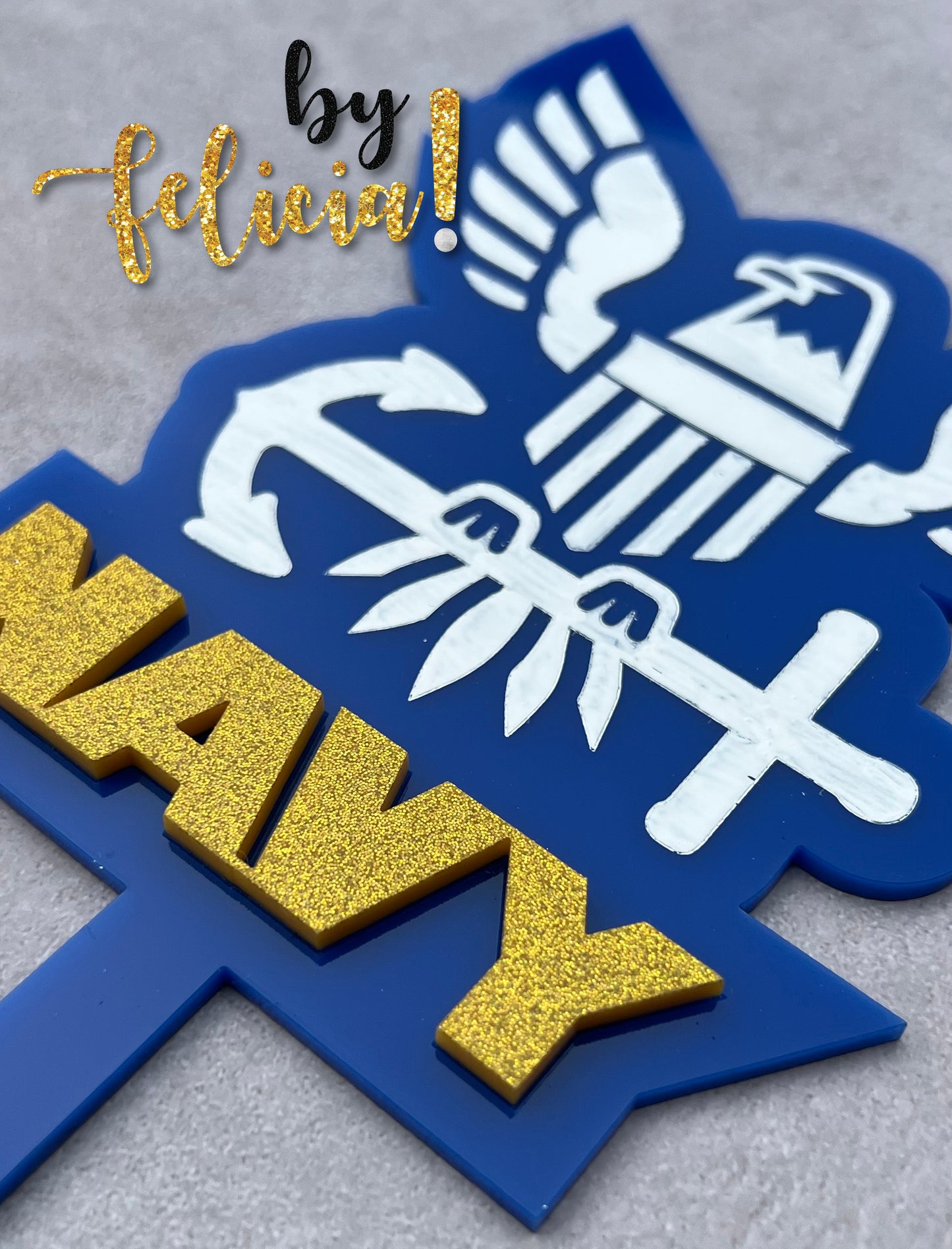 Navy cake topper, US Navy cake topper, Navy party supplies, Navy Party decorations, Navy party ideas, US Navy party decorations