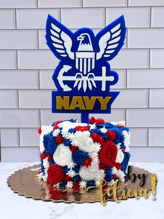 Navy cake topper, US Navy cake topper, Navy party supplies, Navy Party decorations, Navy party ideas, US Navy party decorations