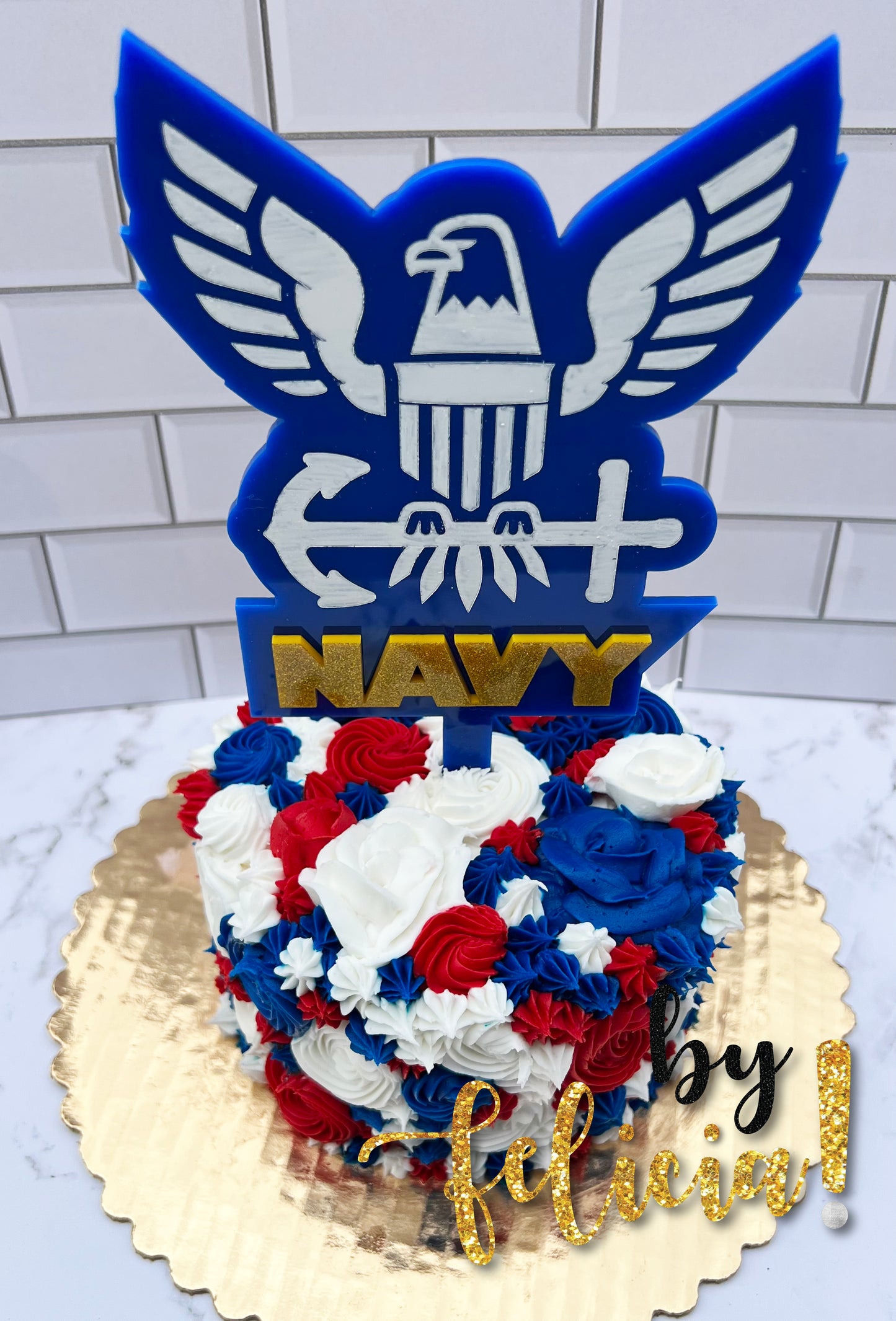 Navy cake topper, US Navy cake topper, Navy party supplies, Navy Party decorations, Navy party ideas, US Navy party decorations