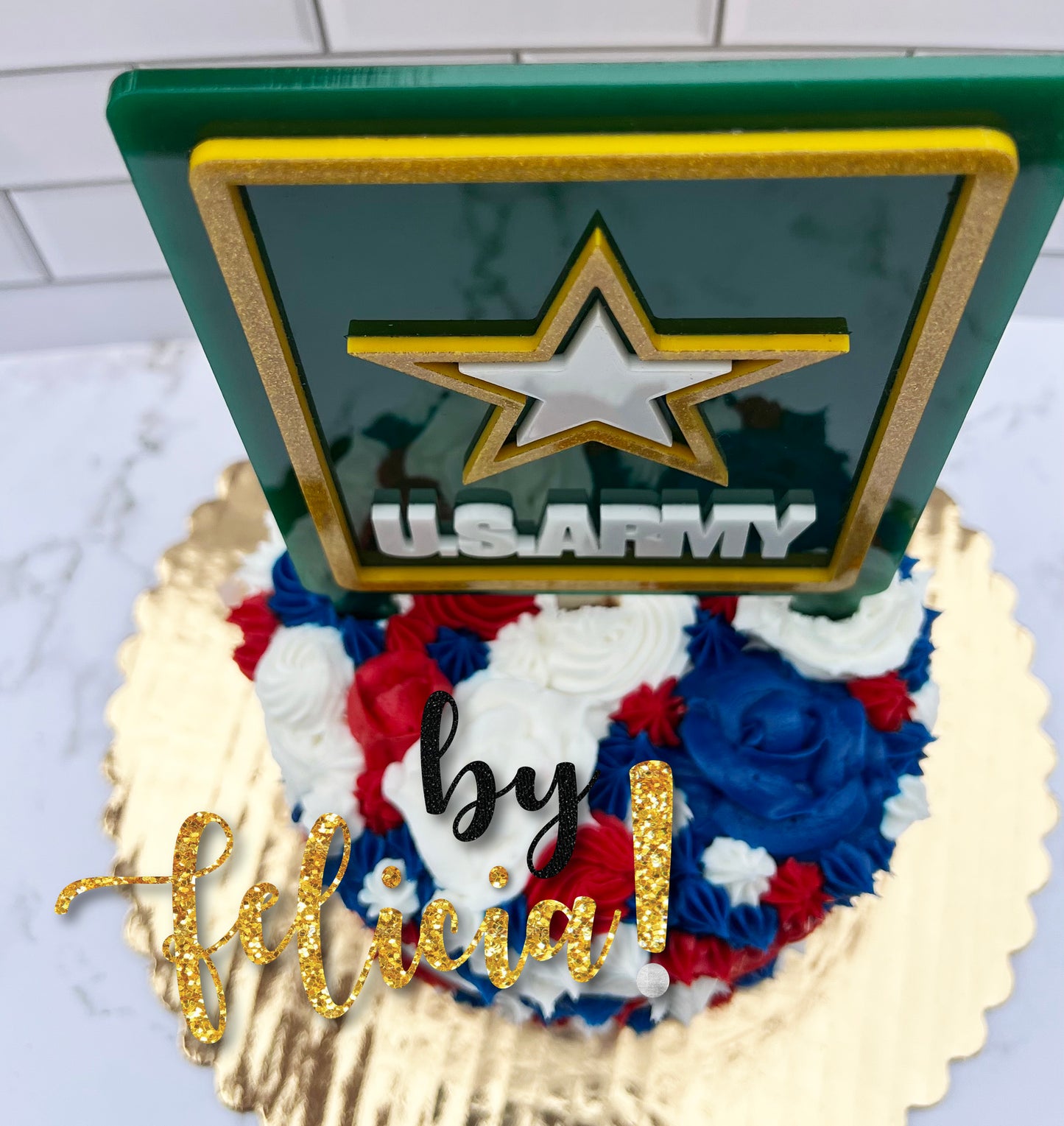 Army Cake Topper, Army cupcake topper, Army party decoration, Army going away party, Army centerpiece, Army graduation, Army party favor