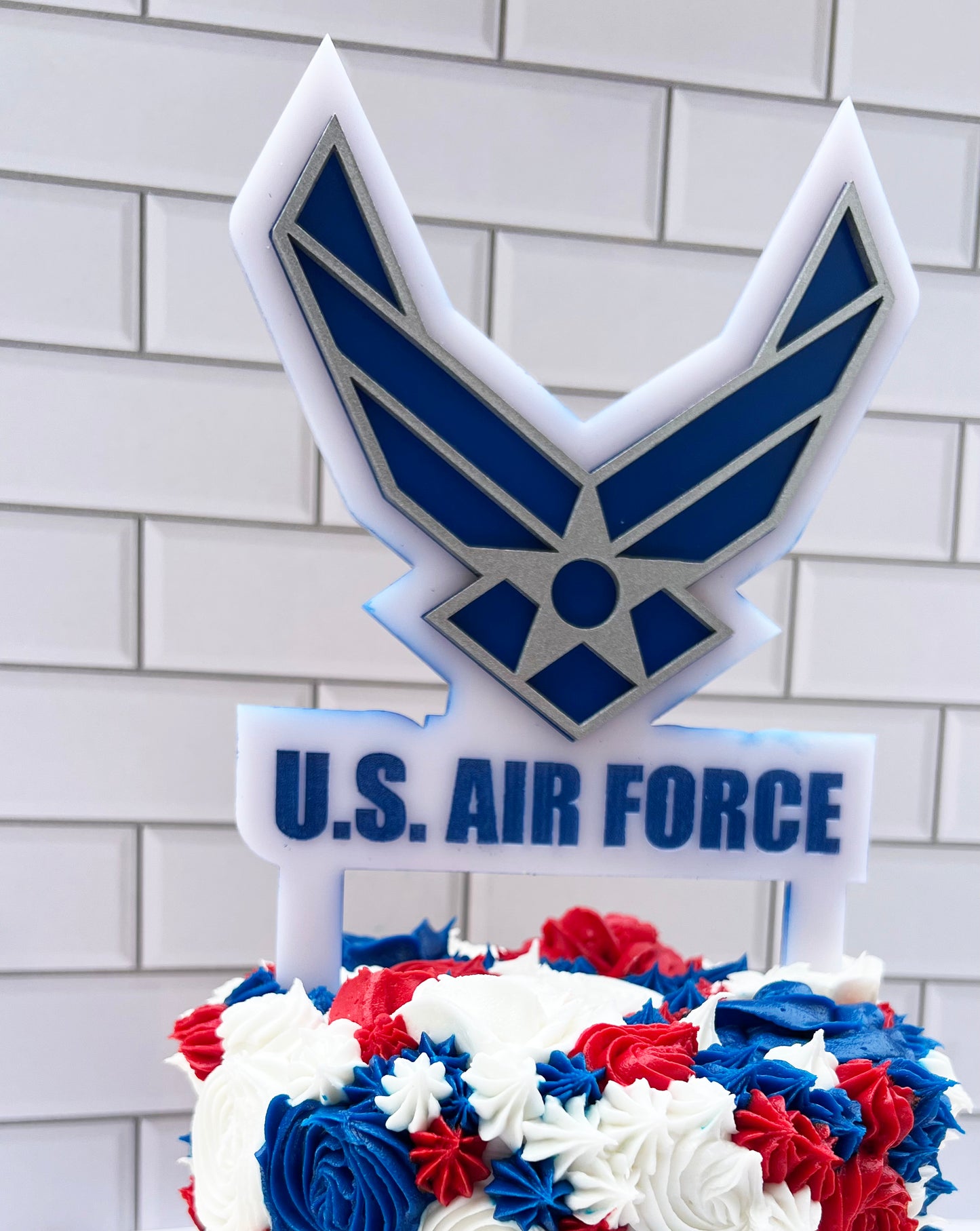 Air Force Cake Topper | USAF Cake Topper | Air Force Cupcake Topper | Air Force Party | Air Force graduation | Air Force going away party