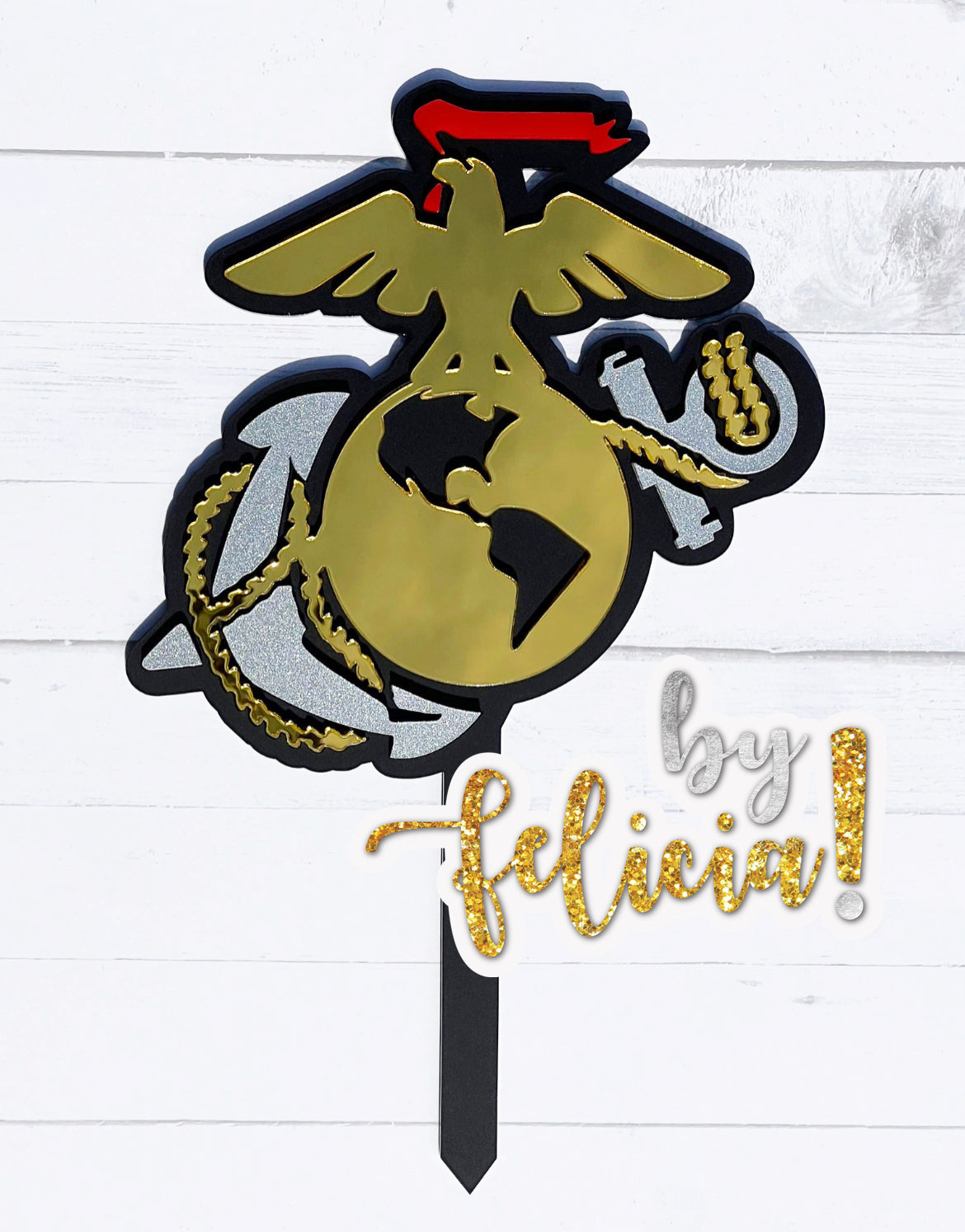 Marine Corps Cake Topper | Marine Corps cake ideas | USMC Cake Topper | Marine Corps Birthday cake | Marines Party Supplies | Marine Corps Ball cake | Hobbyist LICENSE #21175