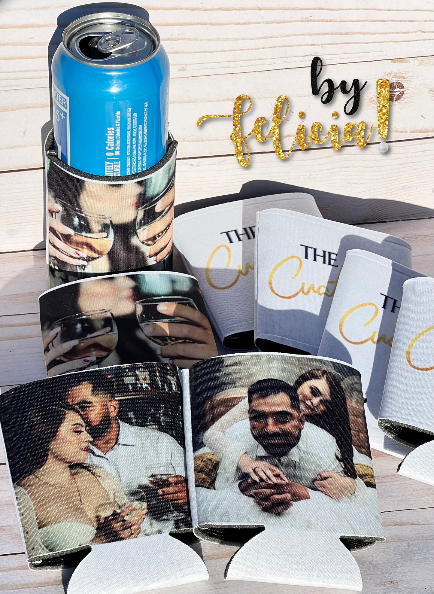 Wedding Koozies, Can Cooler Holder, Custom Koozie, Slim Can Koozie, Personalized Koozie, Seltzer Koozie