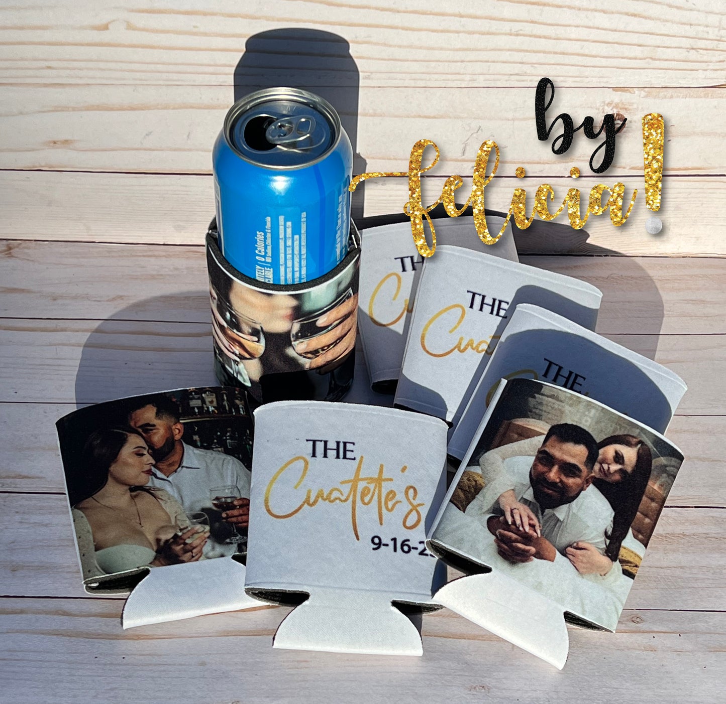 Wedding Koozies, Can Cooler Holder, Custom Koozie, Slim Can Koozie, Personalized Koozie, Seltzer Koozie