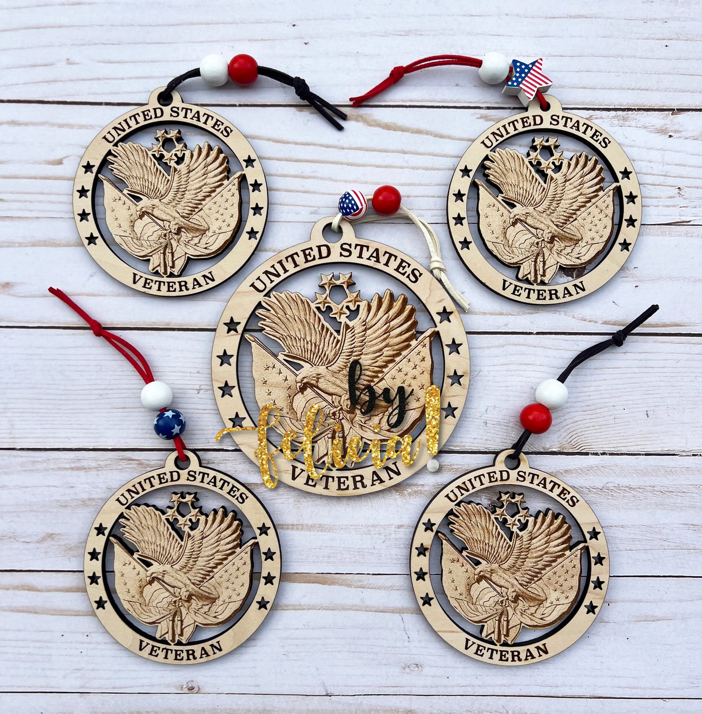 Veterans Day ornament, Marine Veteran, Navy Veteran, Air Force Veteran, Army Veteran, Coast Guard Veteran, Hobbyist LICENSE #21175