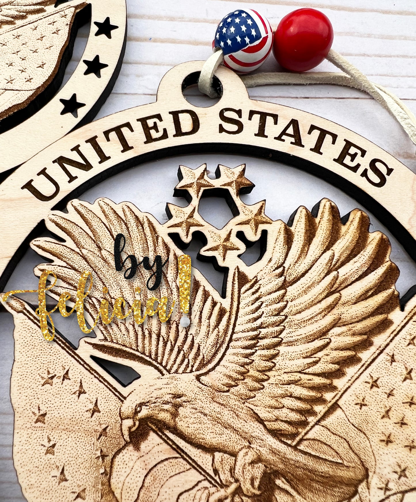 Veterans Day ornament, Marine Veteran, Navy Veteran, Air Force Veteran, Army Veteran, Coast Guard Veteran, Hobbyist LICENSE #21175