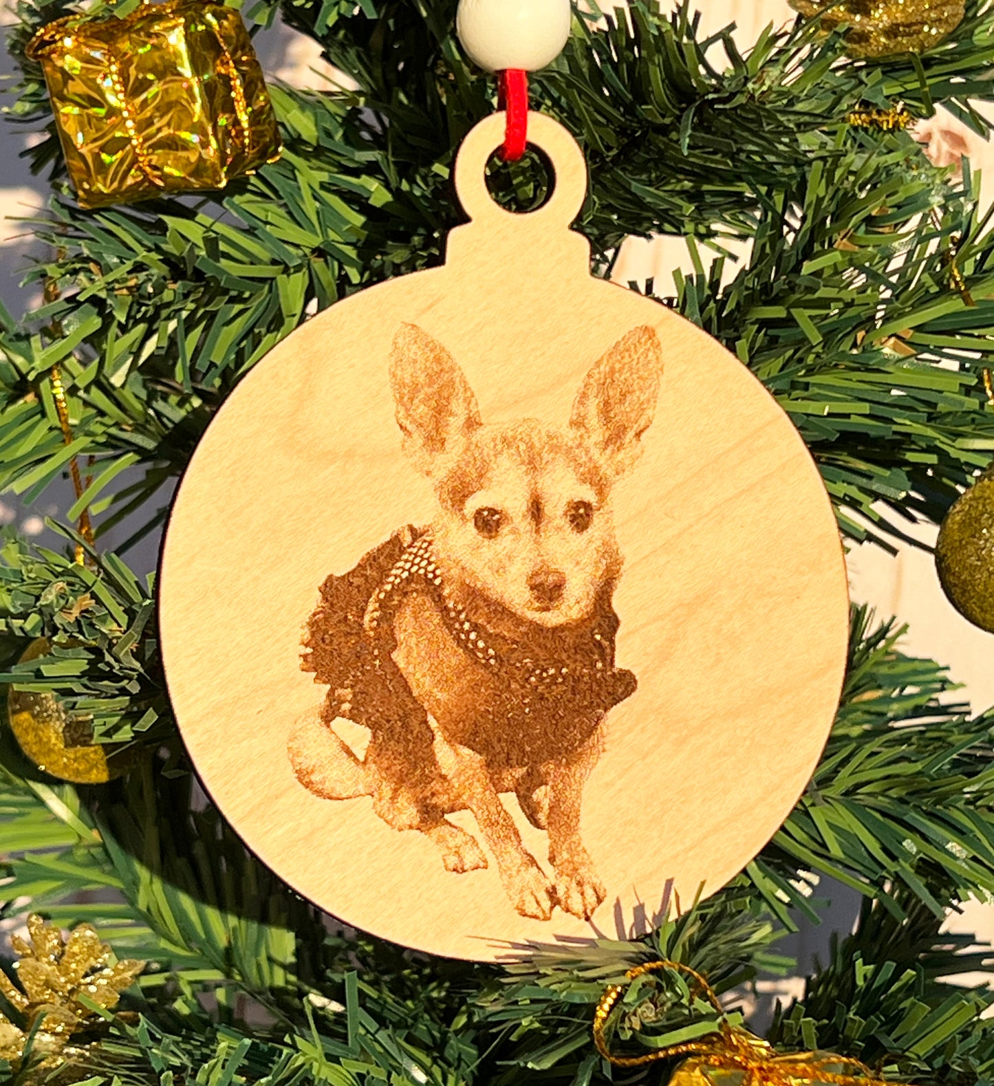 Personalized Pet Ornament • Dog's First Christmas • Pet Memorial Gift • Custom Dog Gift • Christmas Gift for New Pet