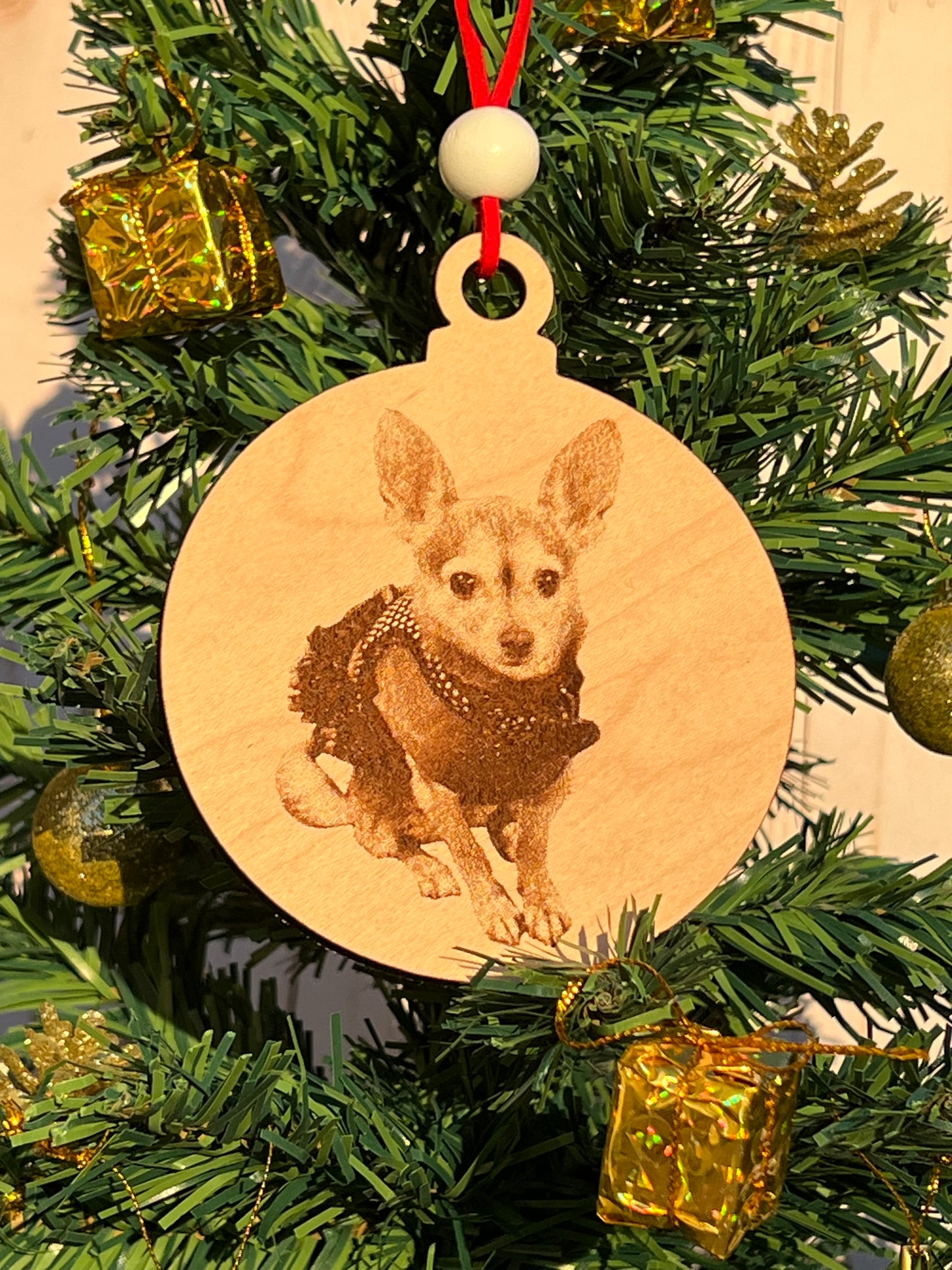 Personalized Pet Ornament • Dog's First Christmas • Pet Memorial Gift • Custom Dog Gift • Christmas Gift for New Pet