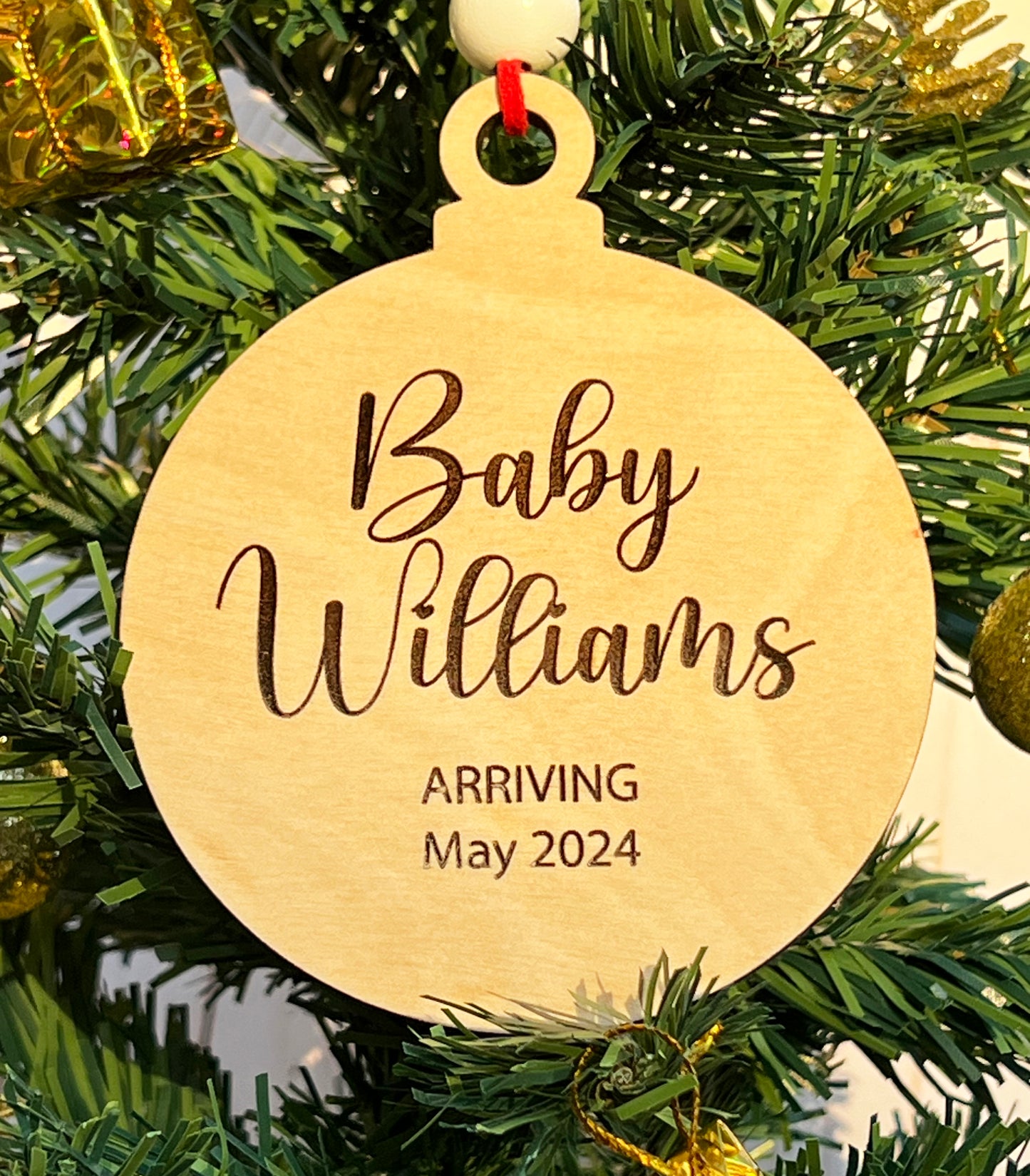 Personalized Baby Announcement Ornament • Personalized Holiday Ornament • Custom Christmas Gift