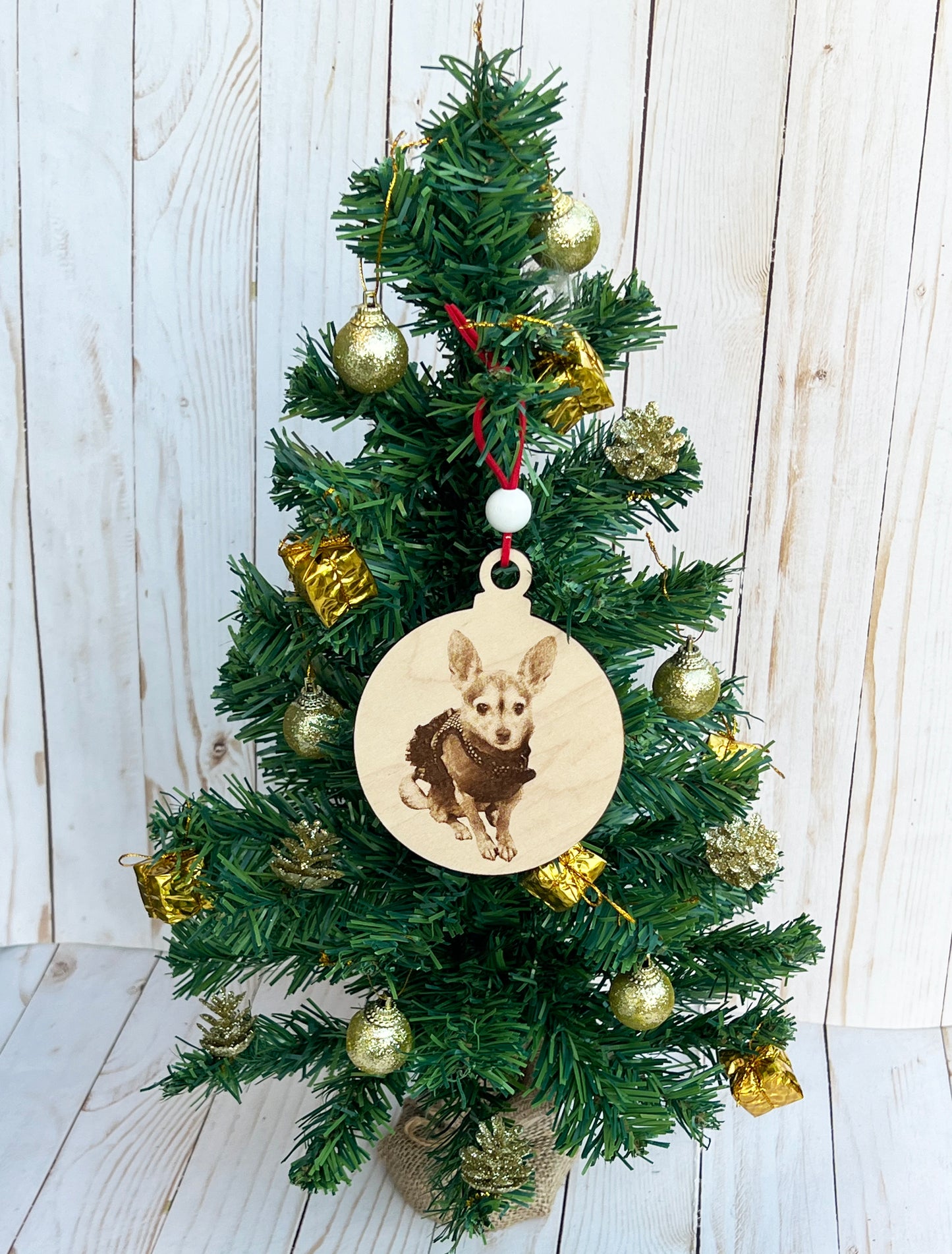 Personalized Pet Ornament • Dog's First Christmas • Pet Memorial Gift • Custom Dog Gift • Christmas Gift for New Pet