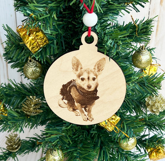 Personalized Pet Ornament • Dog's First Christmas • Pet Memorial Gift • Custom Dog Gift • Christmas Gift for New Pet