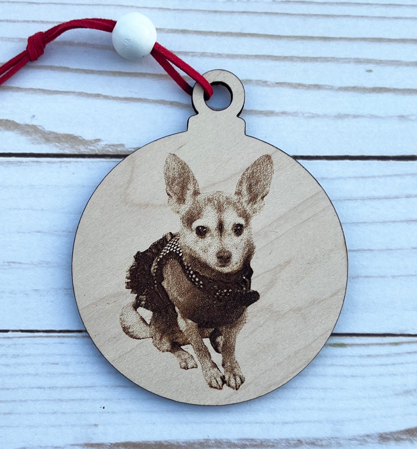 Personalized Pet Ornament • Dog's First Christmas • Pet Memorial Gift • Custom Dog Gift • Christmas Gift for New Pet