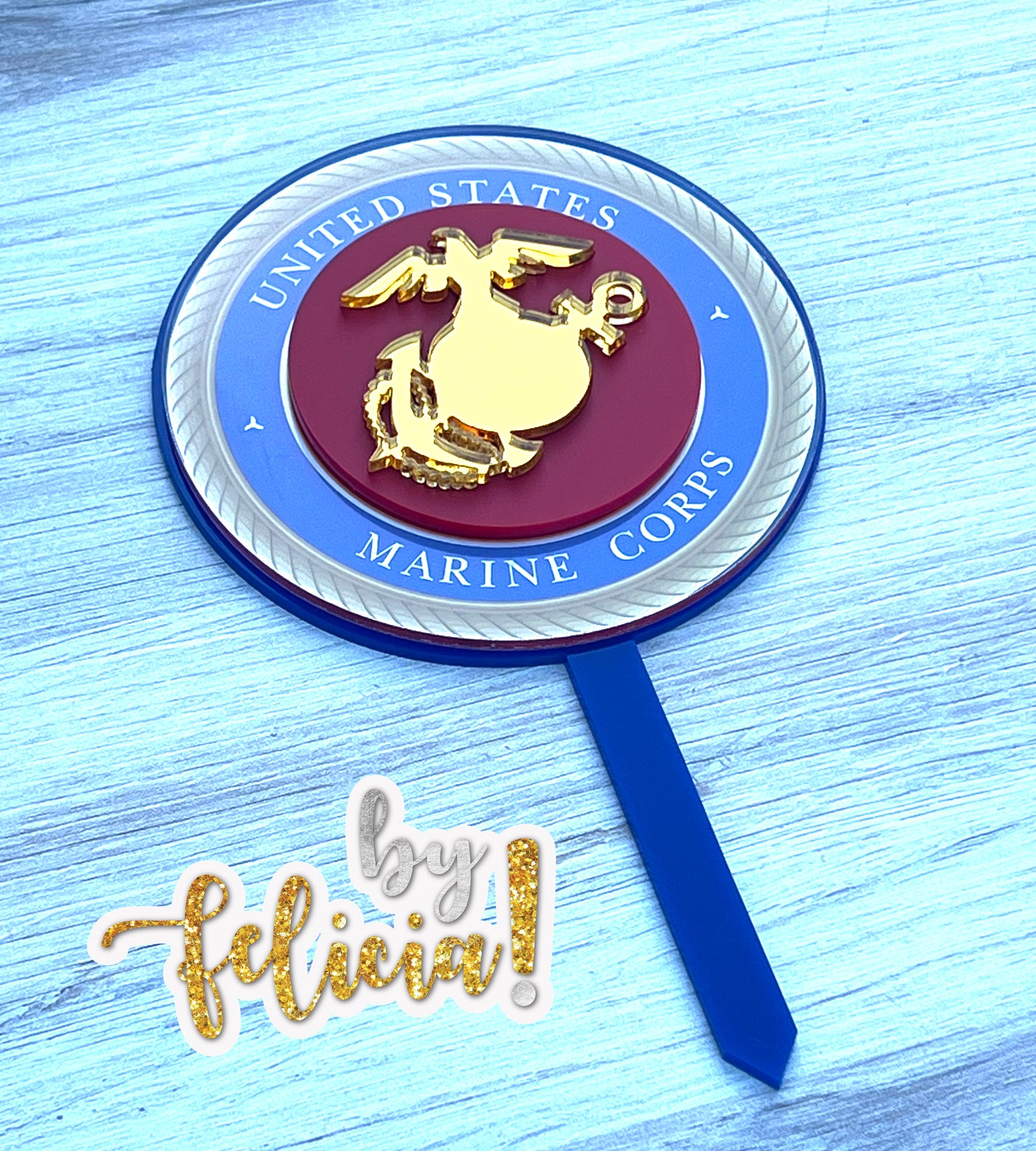 Marine Corps Cake Topper | Marine Corps cake ideas | USMC Cake Topper | Marine Corps Birthday cake | Marines Party Supplies | Marine Corps Ball cake | Hobbyist LICENSE #21175