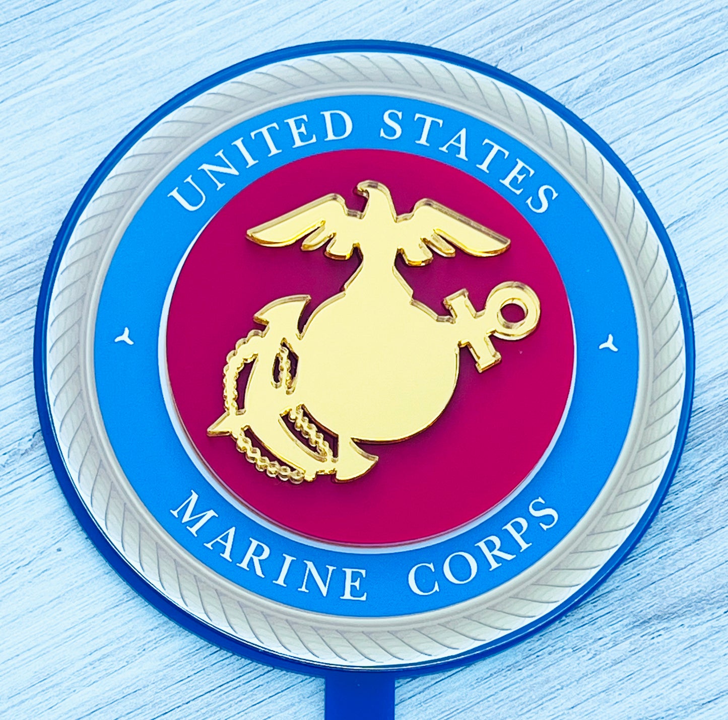 Marine Corps Cake Topper | Marine Corps cake ideas | USMC Cake Topper | Marine Corps Birthday cake | Marines Party Supplies | Marine Corps Ball cake | Hobbyist LICENSE #21175