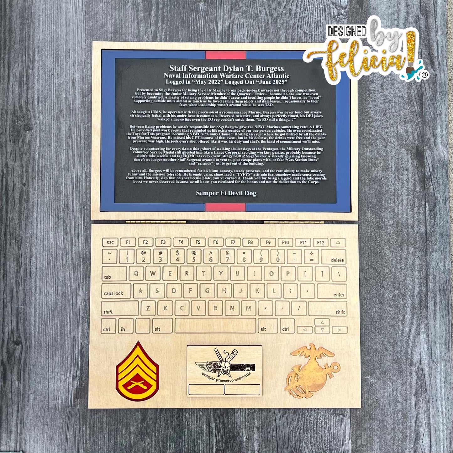 Marine corps plaques, Marine Corps retirement gift,  marine corps gift, USMC plaque, Marine retirement, Marine retired, USMC License #286-23