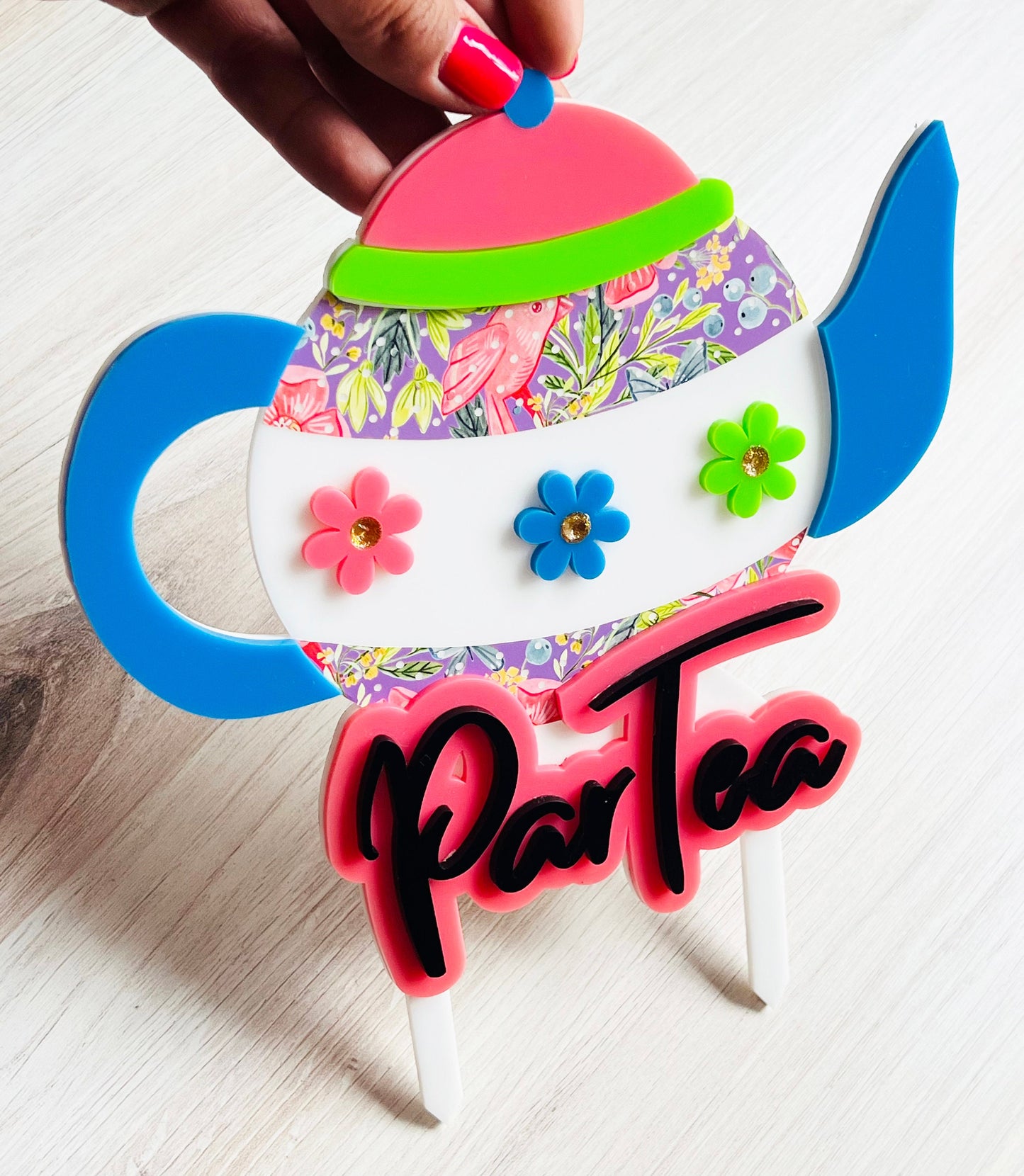 Tea Party decorations, Partea Time, Tea Party cake topper, Tea party birthday party, Tea Party bridal shower, Tea party birthday decor,