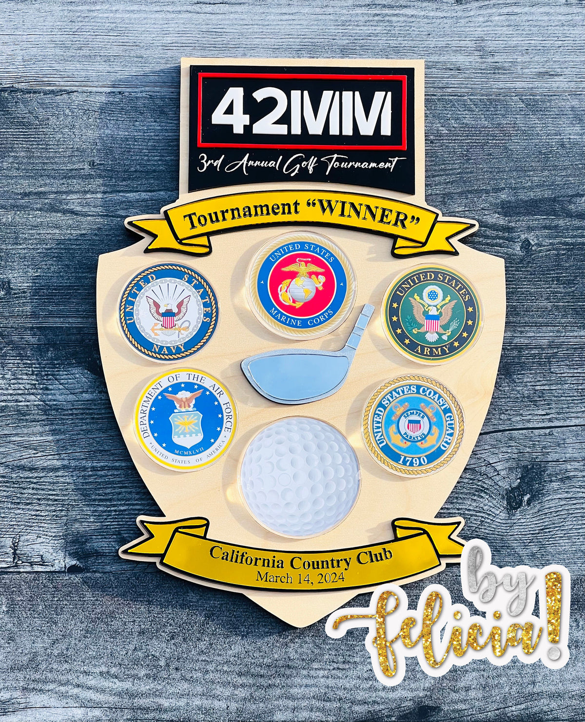 Golf tournament plaques, Golf tournament gift,  Golf Awards, Golf trophy, Winner trophy, Winner plaque, Golf sign