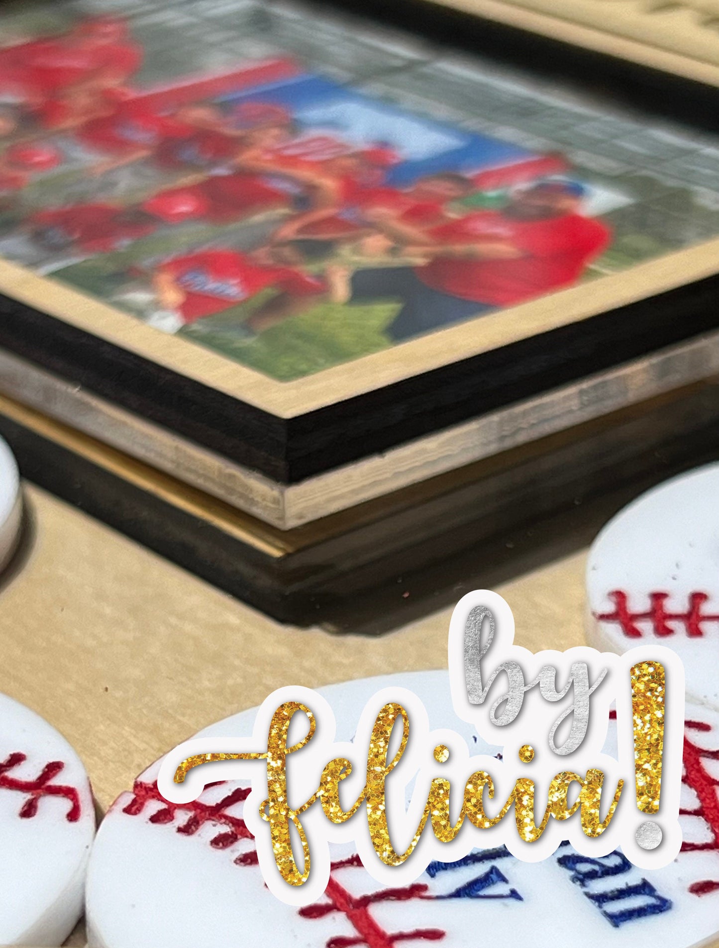 Personalized Baseball Coach Gift: Home Plate Team Photo Frame