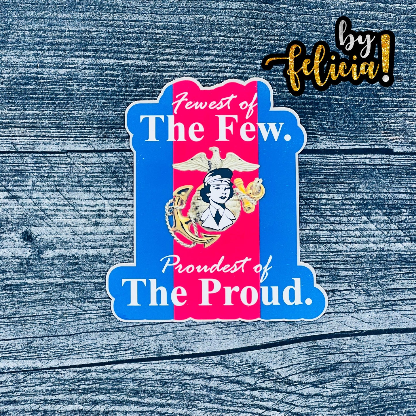 Female Marine Vinyl Sticker: USMC Veteran Decal