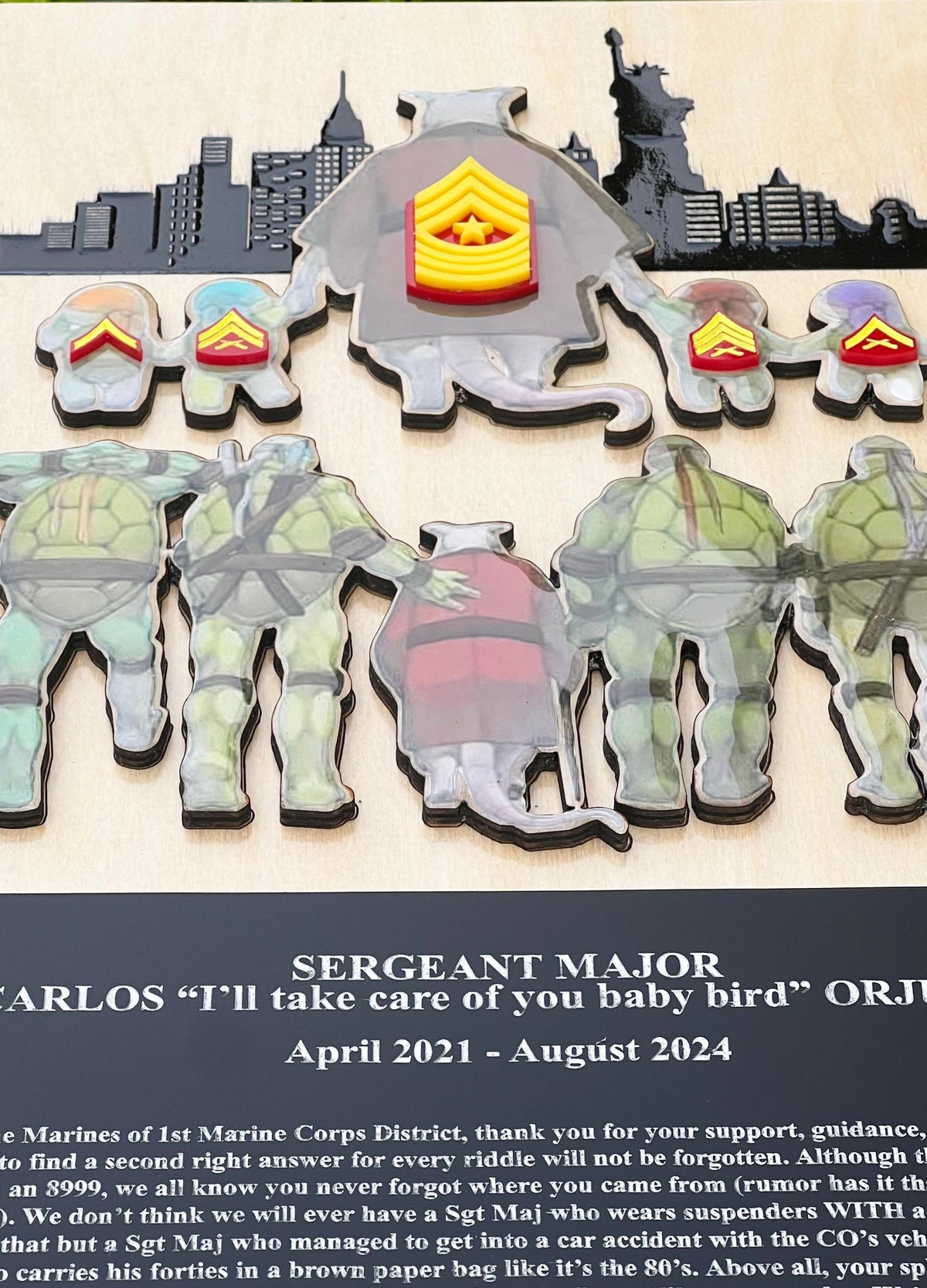 Marine corps plaques, Marine Corps retirement gift,  marine corps gift, USMC plaque, Marine retirement, Marine retired, USMC License #286-23