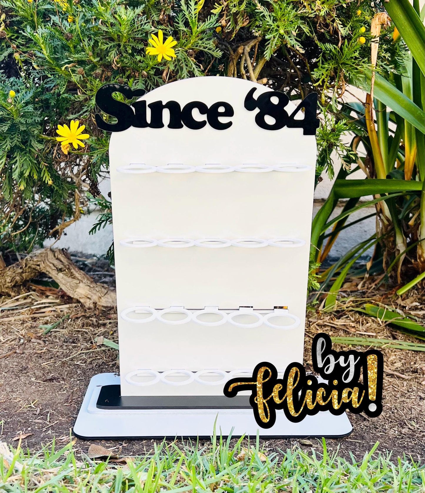 Shot Glass Display, Shot Glass Holder, Wedding Shot Glass Board, Shot Glass Stand, Personalized shot glass stand, Party shot glass stand