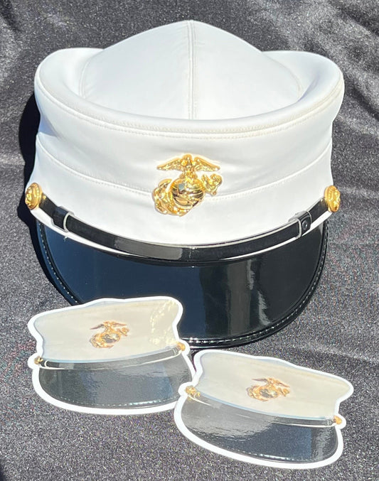 Women Marine Bucket Cover Sticker - USMC Veteran Decal