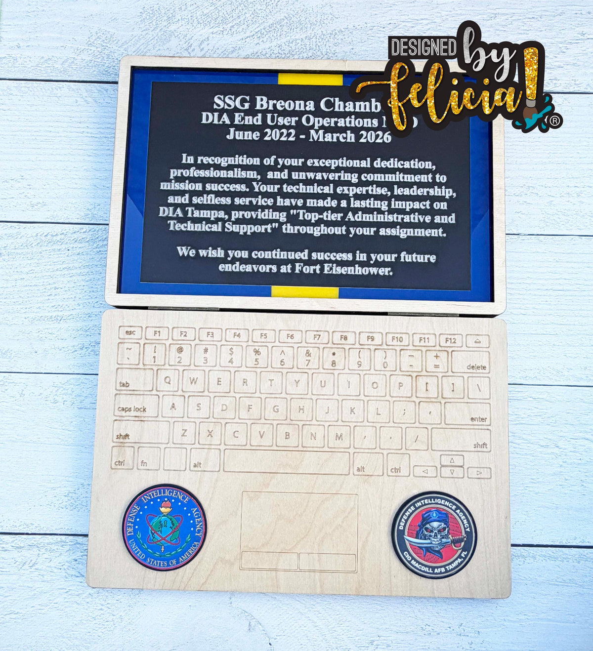 Custom Plaque Order