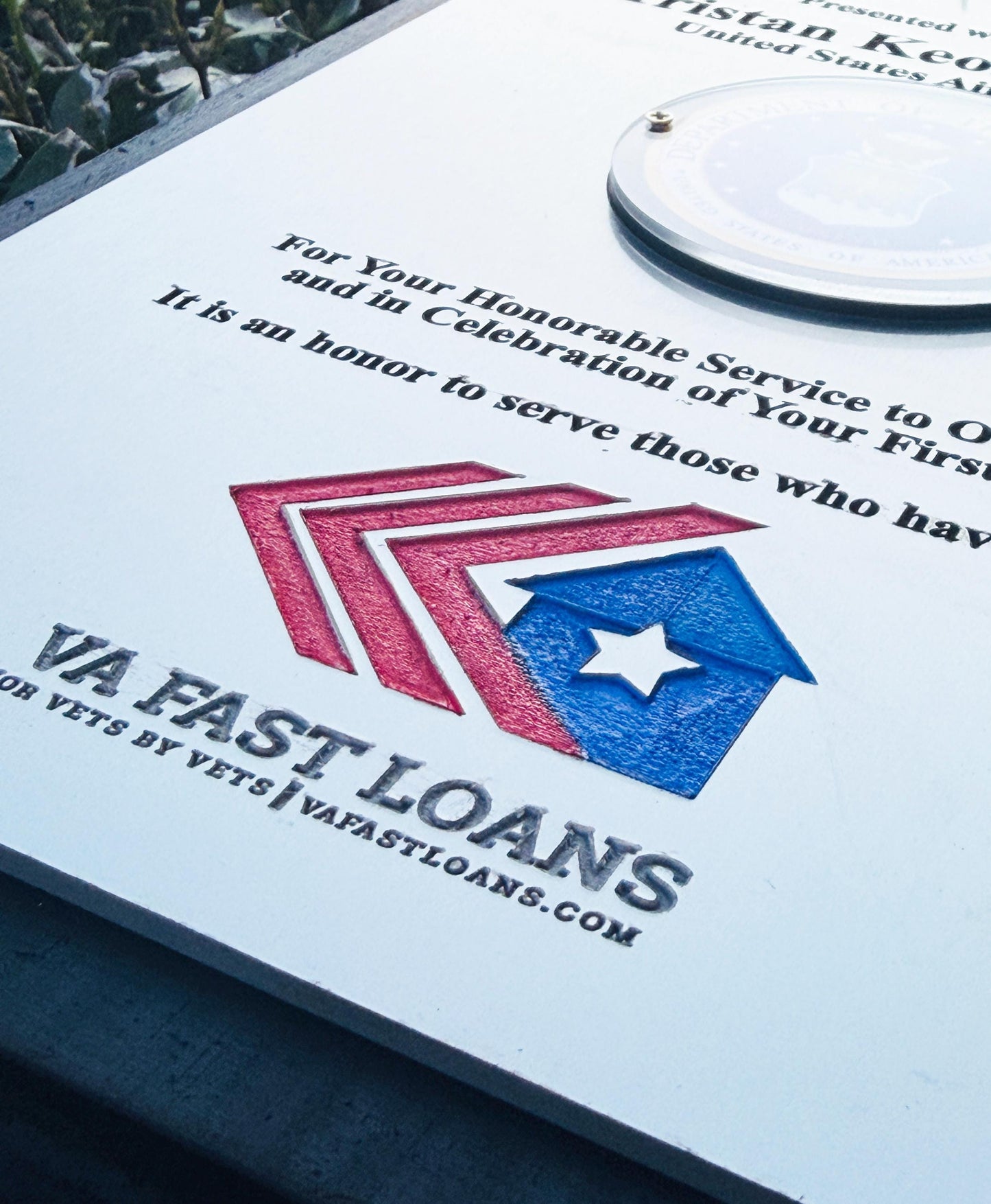 Air Force plaque, Real estate gift, Homeowner gift, Welcome home gifts, Just closed sign, Housewarming gift ideas, Housewarming sign