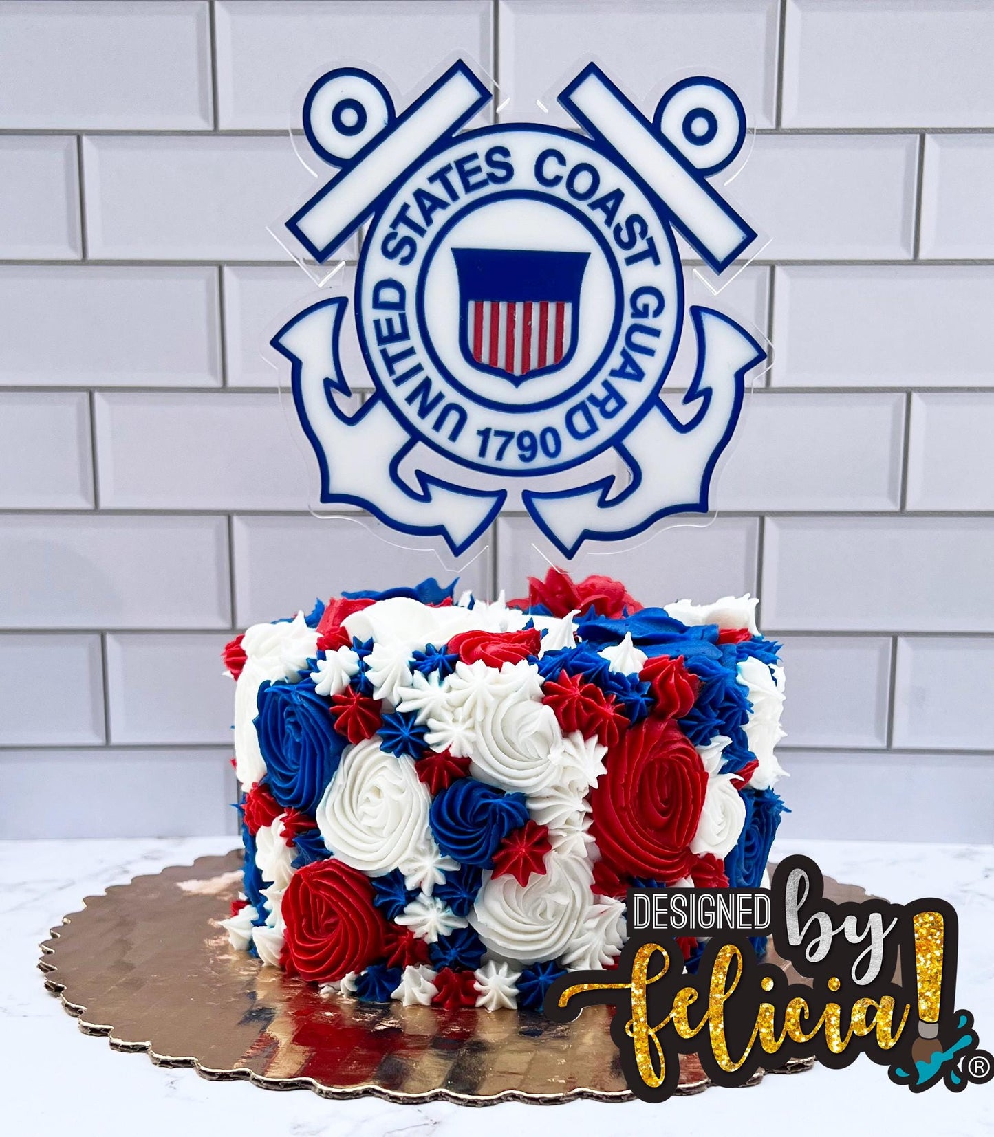 Coast Guard Cake Topper, Coast Guard party supplies, Coast guard theme party, Coast guard party favors, Coast Guard party ideas, Coast guard
