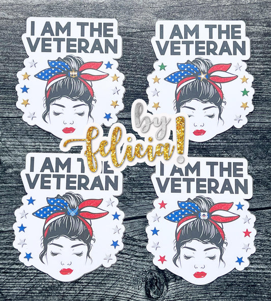ARMY Female Veteran Waterproof Sticker: Military Pride Decal