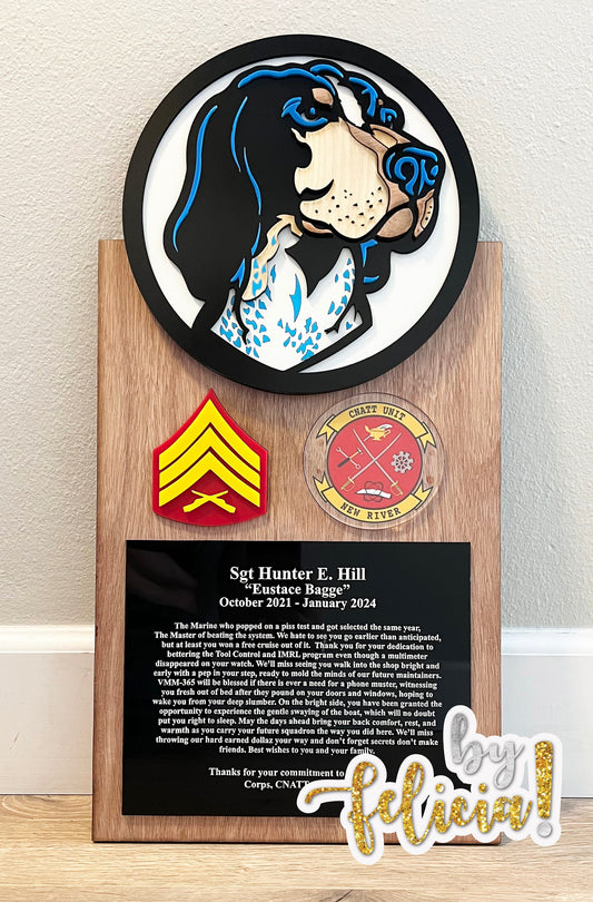 Marine corps plaques, Marine Corps retirement gift,  marine corps gift, USMC plaque, Marine retirement, Marine retired, USMC License #286-23
