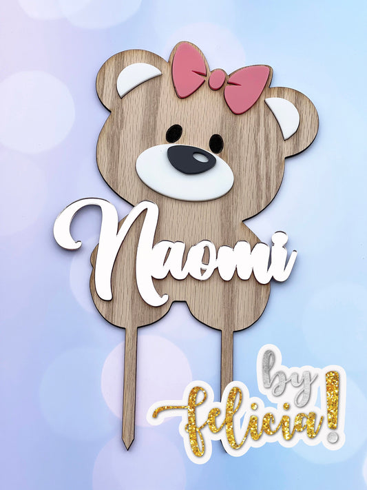 Acrylic cake topper, Custom cake topper, Wooden cake topper, Personalized cake topper, Layered cake topper acrylic, Birthday cake topper