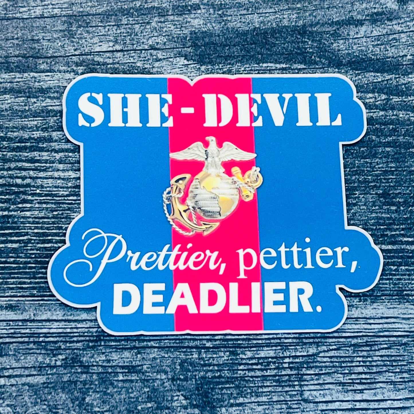 Female Marine Vinyl Sticker: USMC Veteran Decal