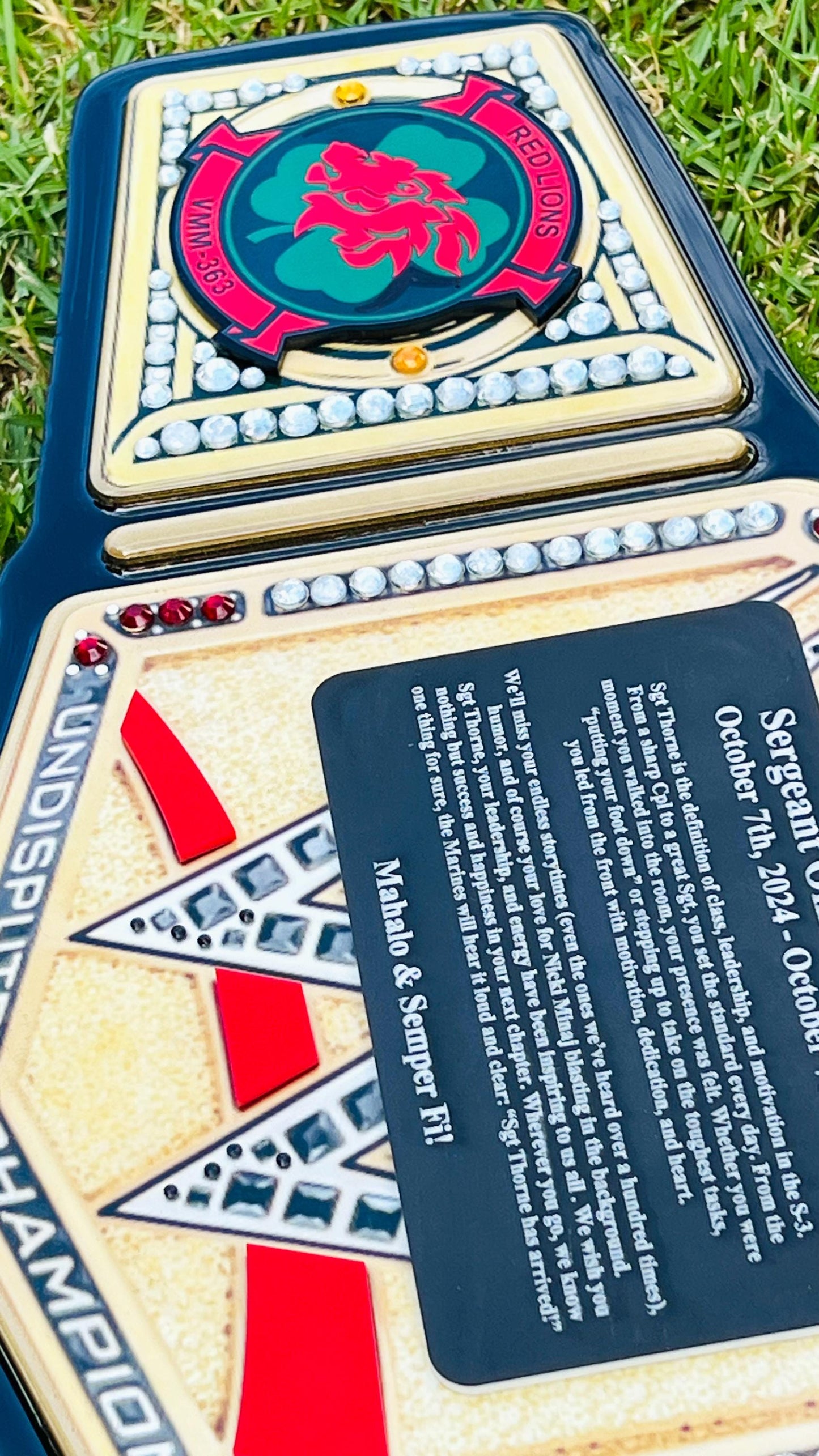 Handmade Marine Corps Retirement Plaque: USMC Veteran Gift